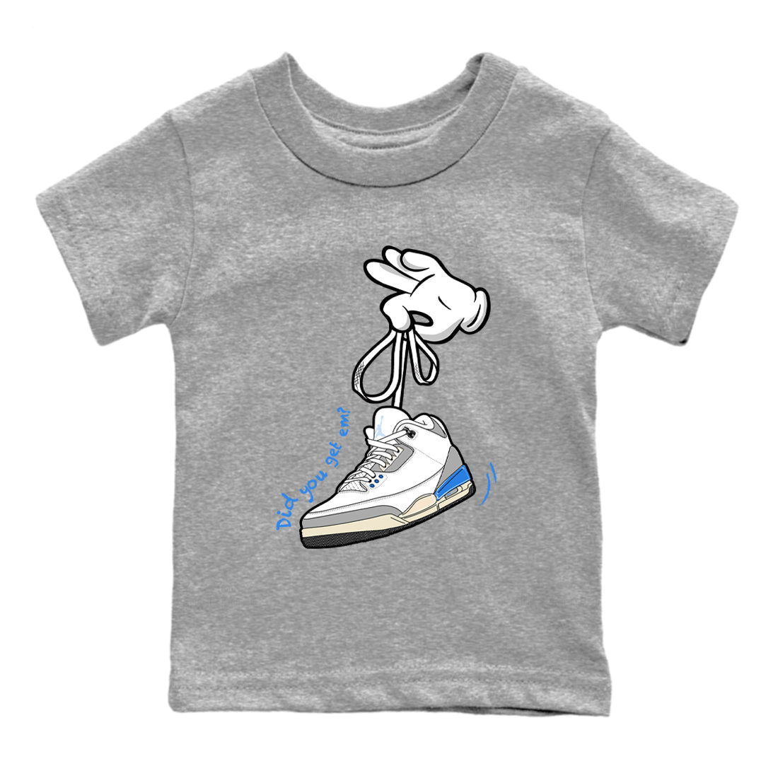 Cartoon Hands snkmatch Tees Kids - Air Jordan 3 Lucky Shorts