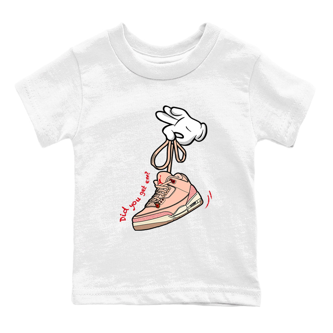 Cartoon Hands snkmatch Tees Kids - Air Jordan 3 Valentines Day