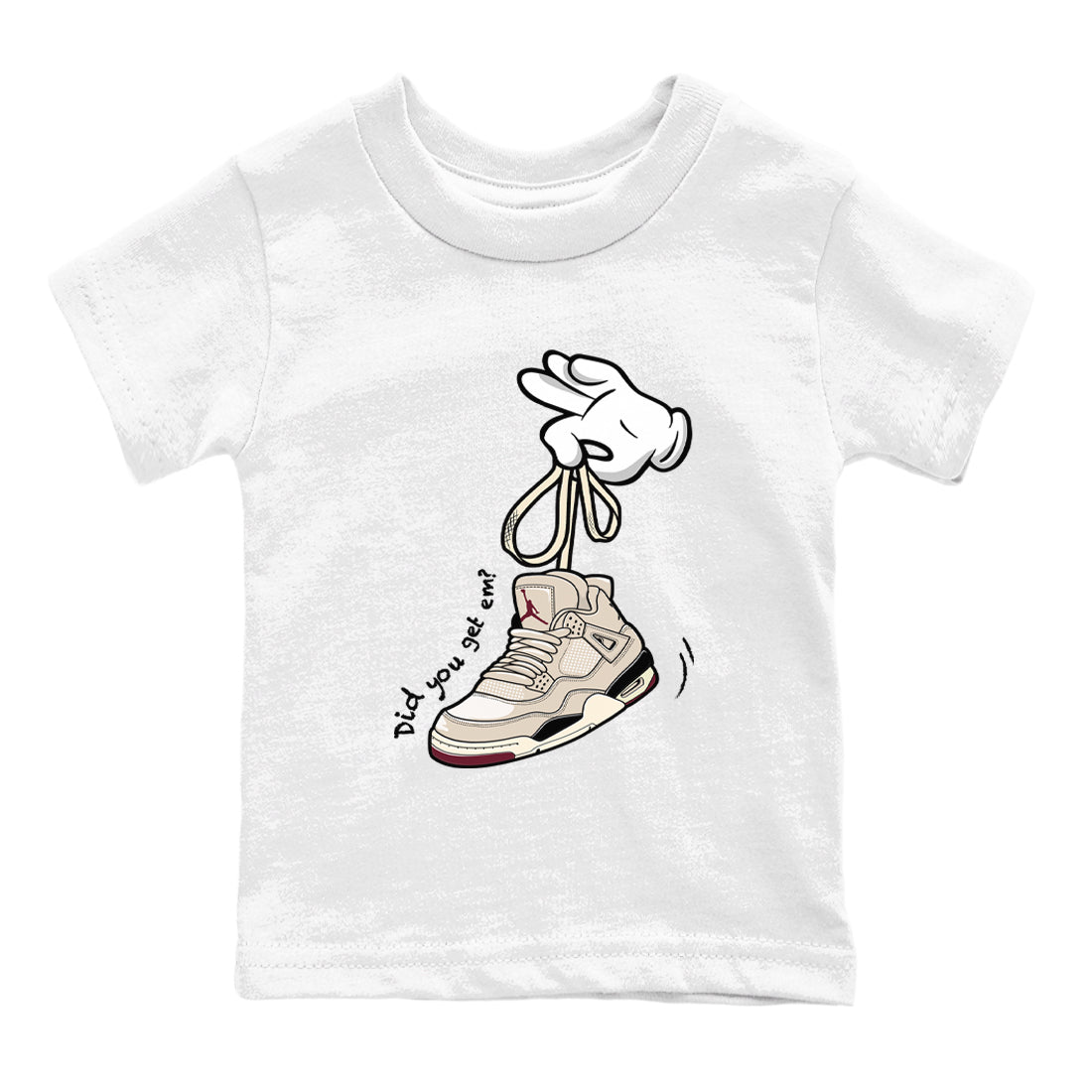 Cartoon Hands snkmatch Tees Kids - Air Jordan 4 A Ma Maniere x Fossil Stone