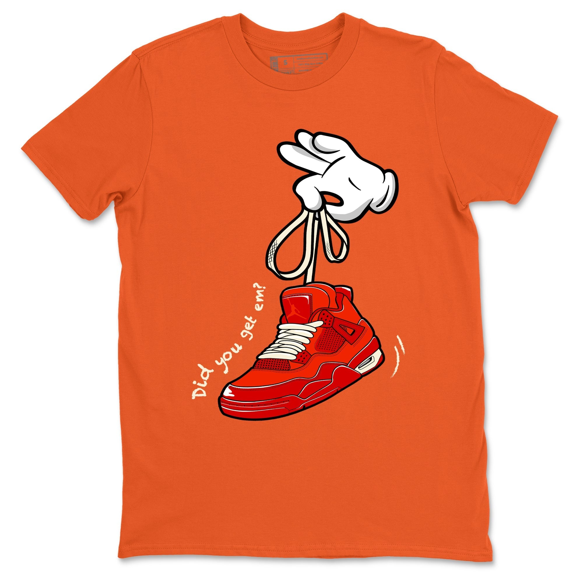 Cartoon Hands snkmatch Tees - Air Jordan 4 Brick By Brick