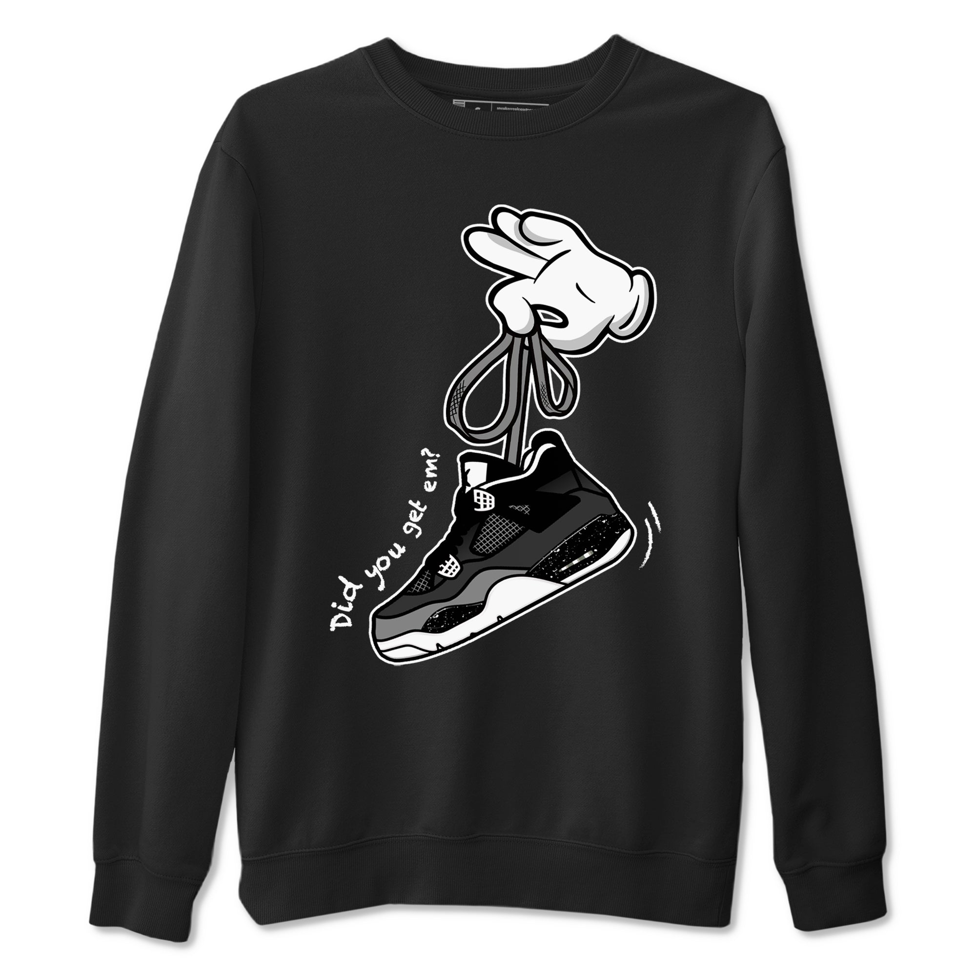 Cartoon Hands snkmatch Tees - Air Jordan 4 Fear
