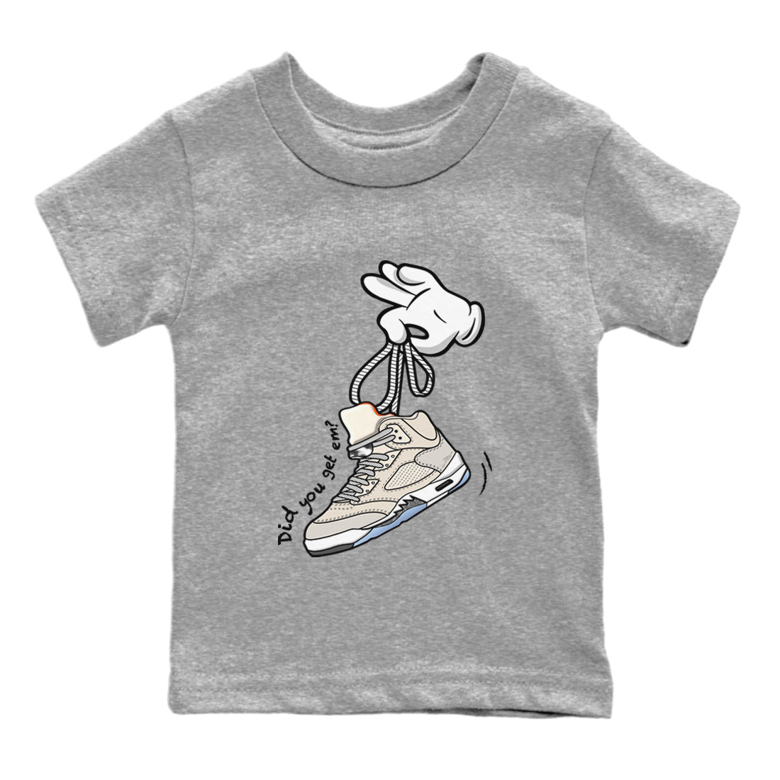 Cartoon Hands Kids Tops - Air Jordan 5 Craft