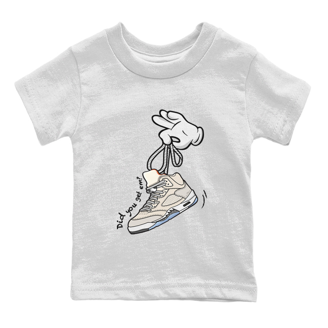 Cartoon Hands Kids Tops - Air Jordan 5 Craft