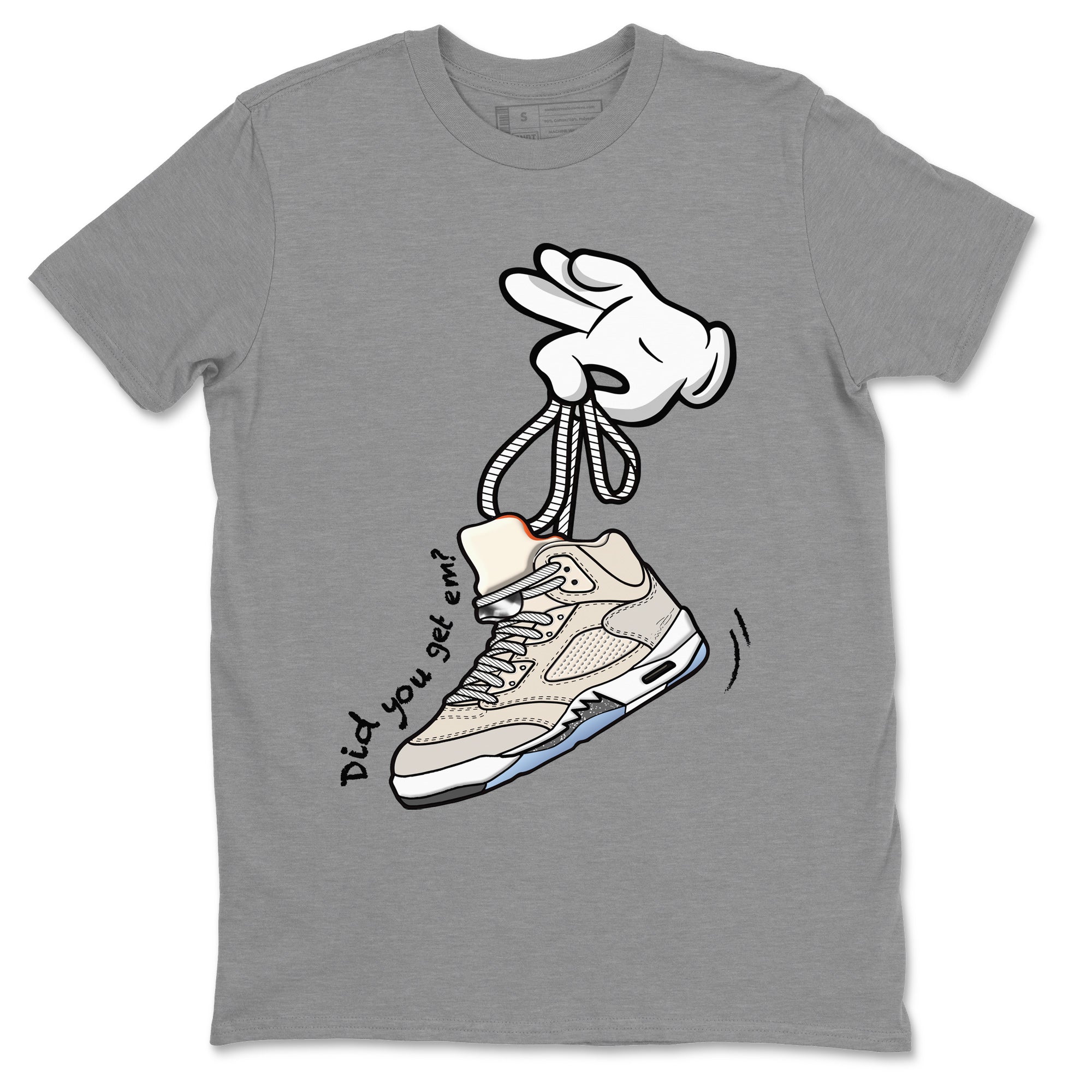 Cartoon Hands Unisex Tops - Air Jordan 5 Craft