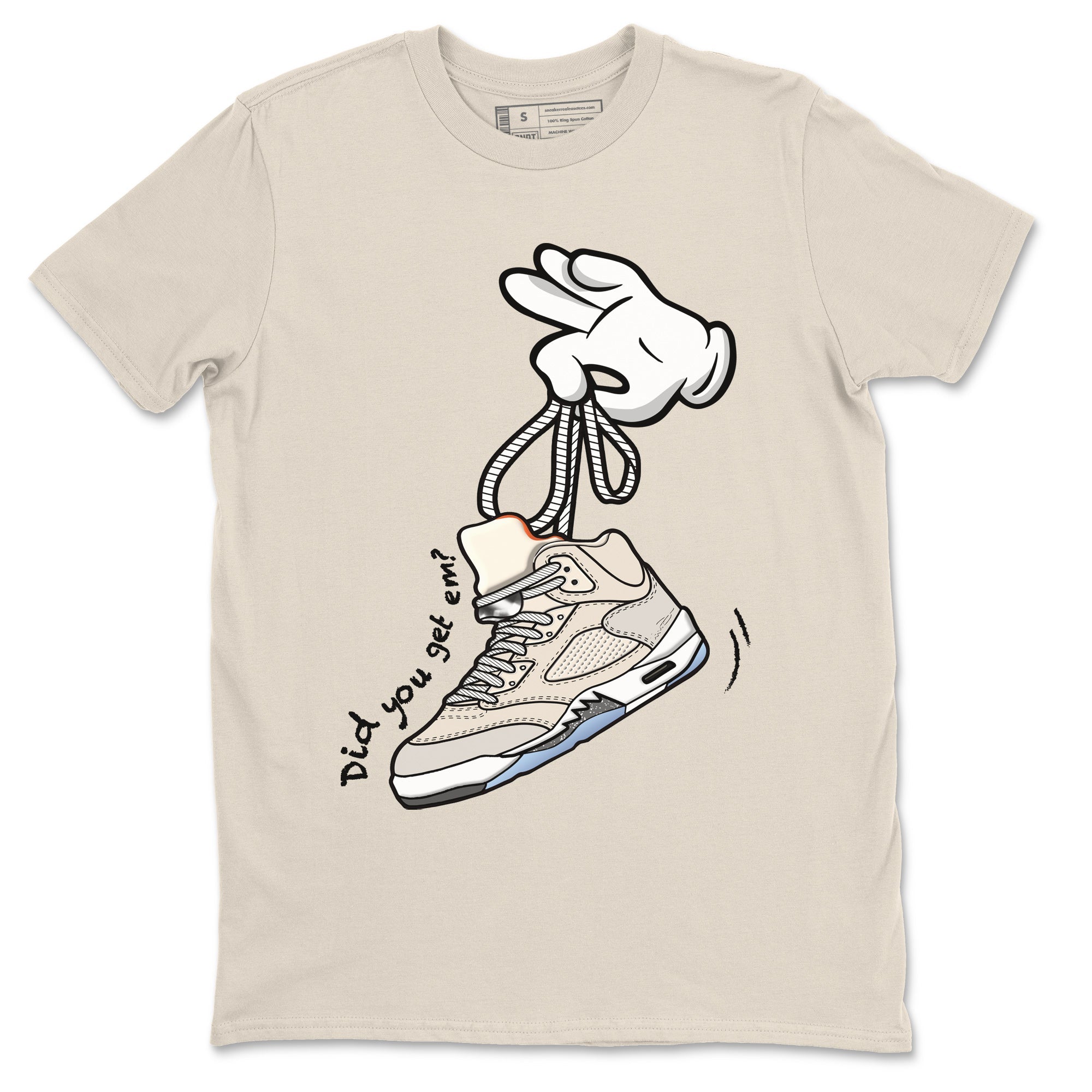 Cartoon Hands Unisex Tops - Air Jordan 5 Craft