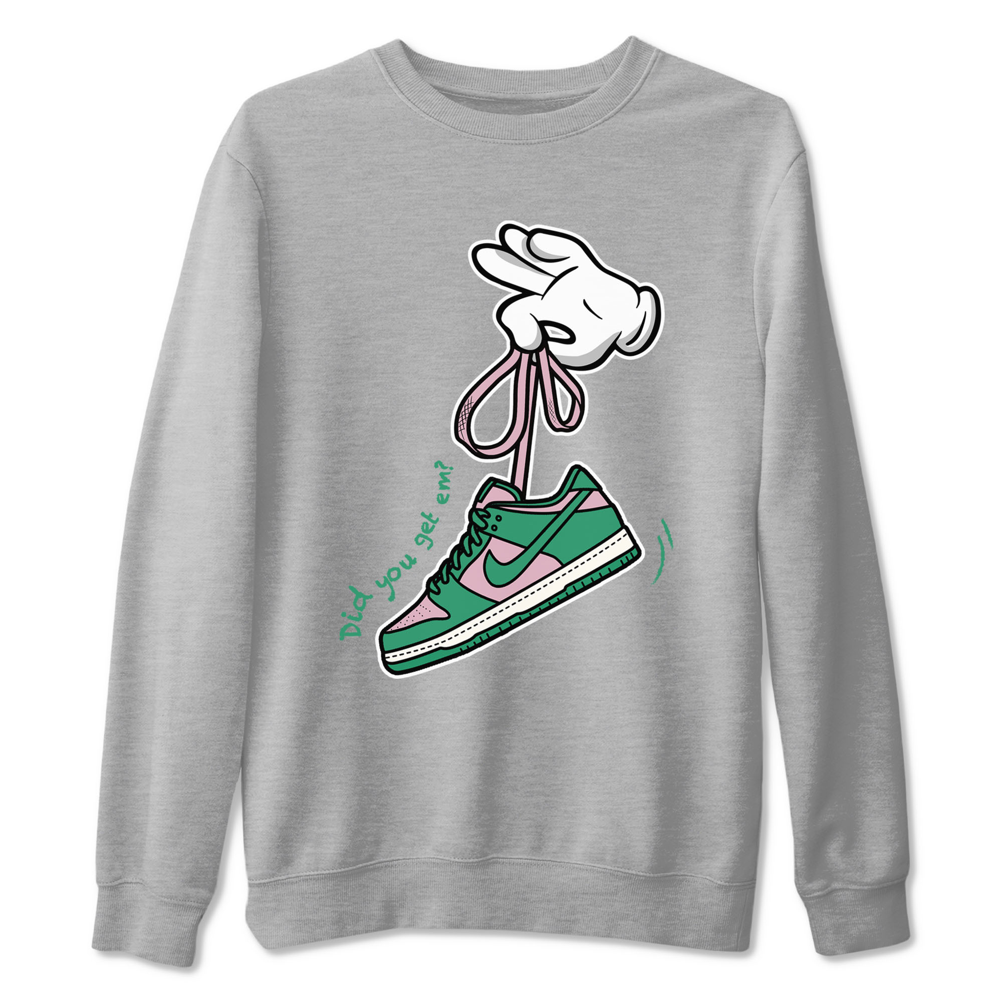 Cartoon Hands snkmatch Tees - Dunk Medium Soft Pink Malachite