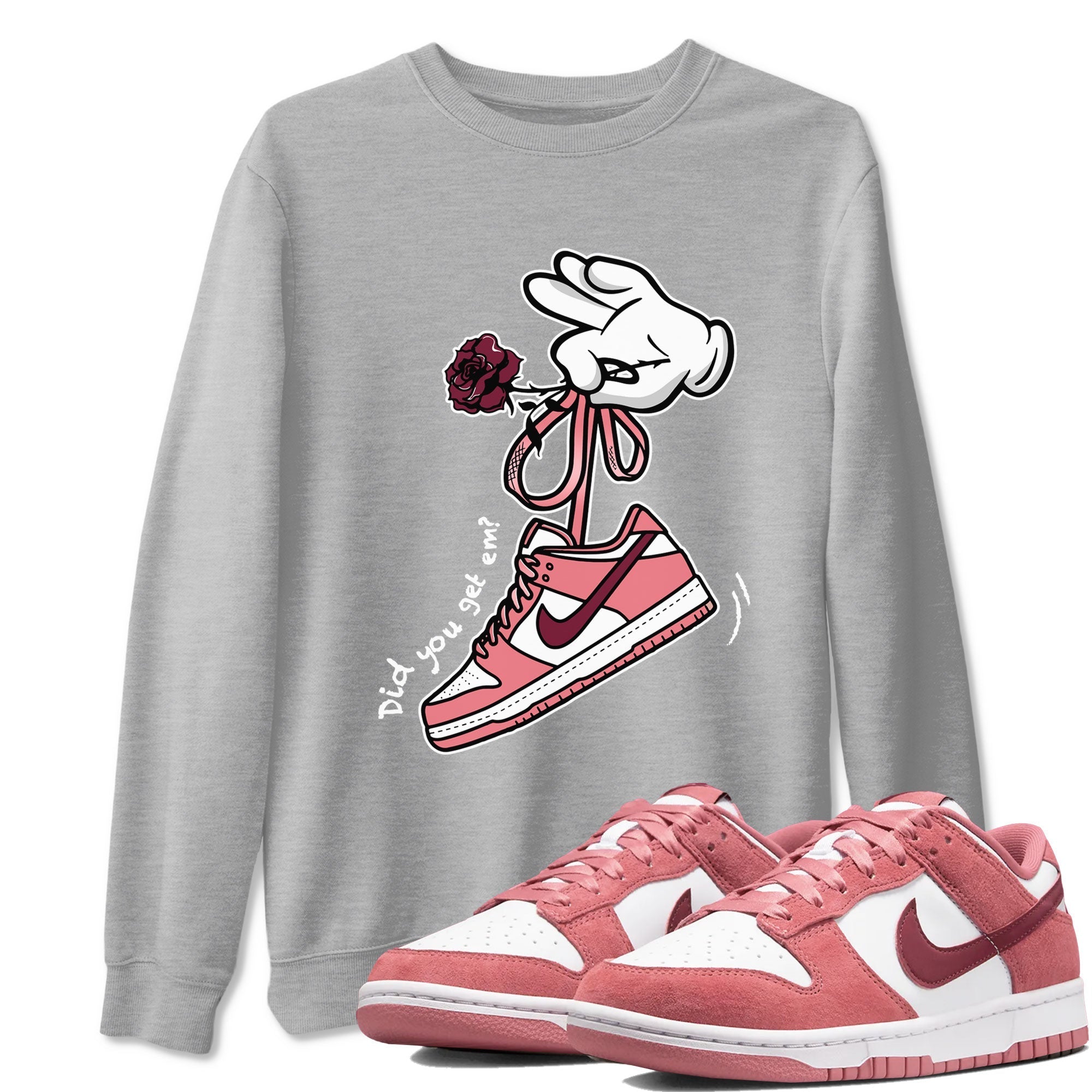 Cartoon Hands snkmatch Tees - Dunk Valentines Day 2024