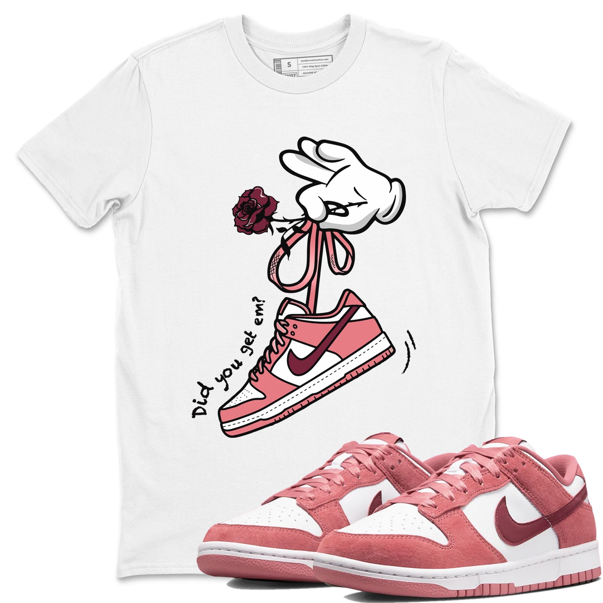 Cartoon Hands snkmatch Tees - Dunk Valentines Day 2024