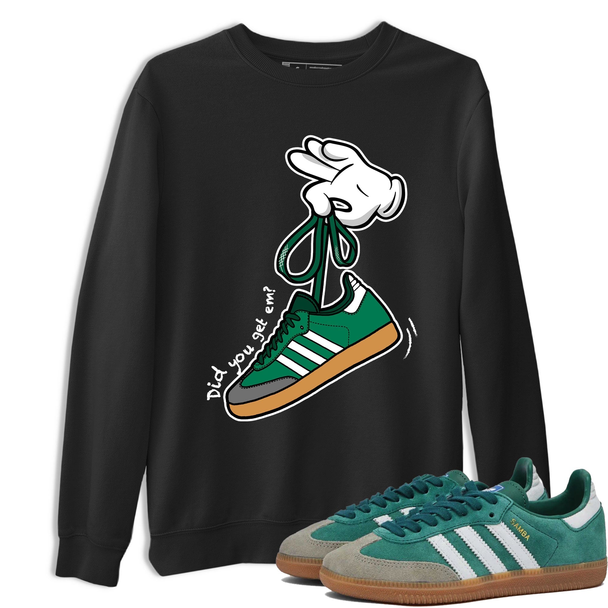 Cartoon Hands snkmatch Tee - Samba Collegiate Green Gum