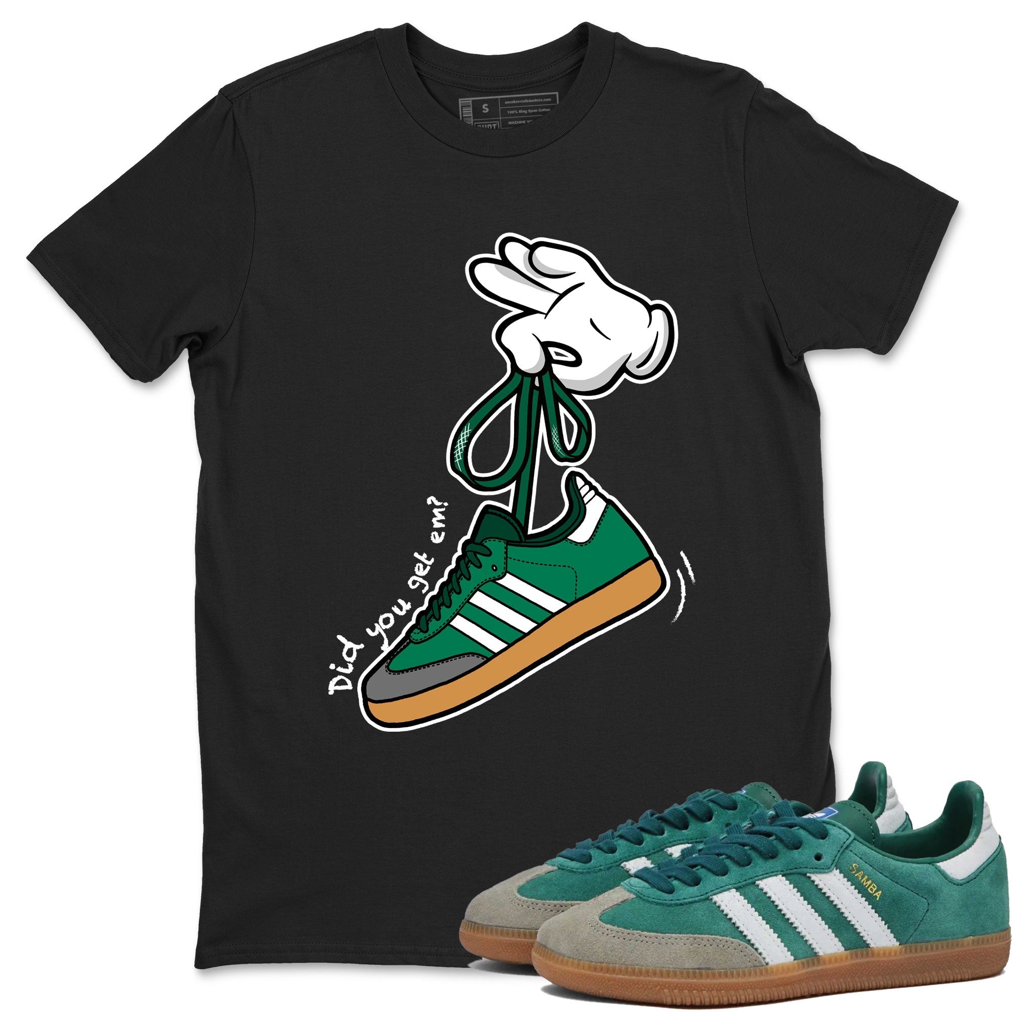 Cartoon Hands snkmatch Tee - Samba Collegiate Green Gum