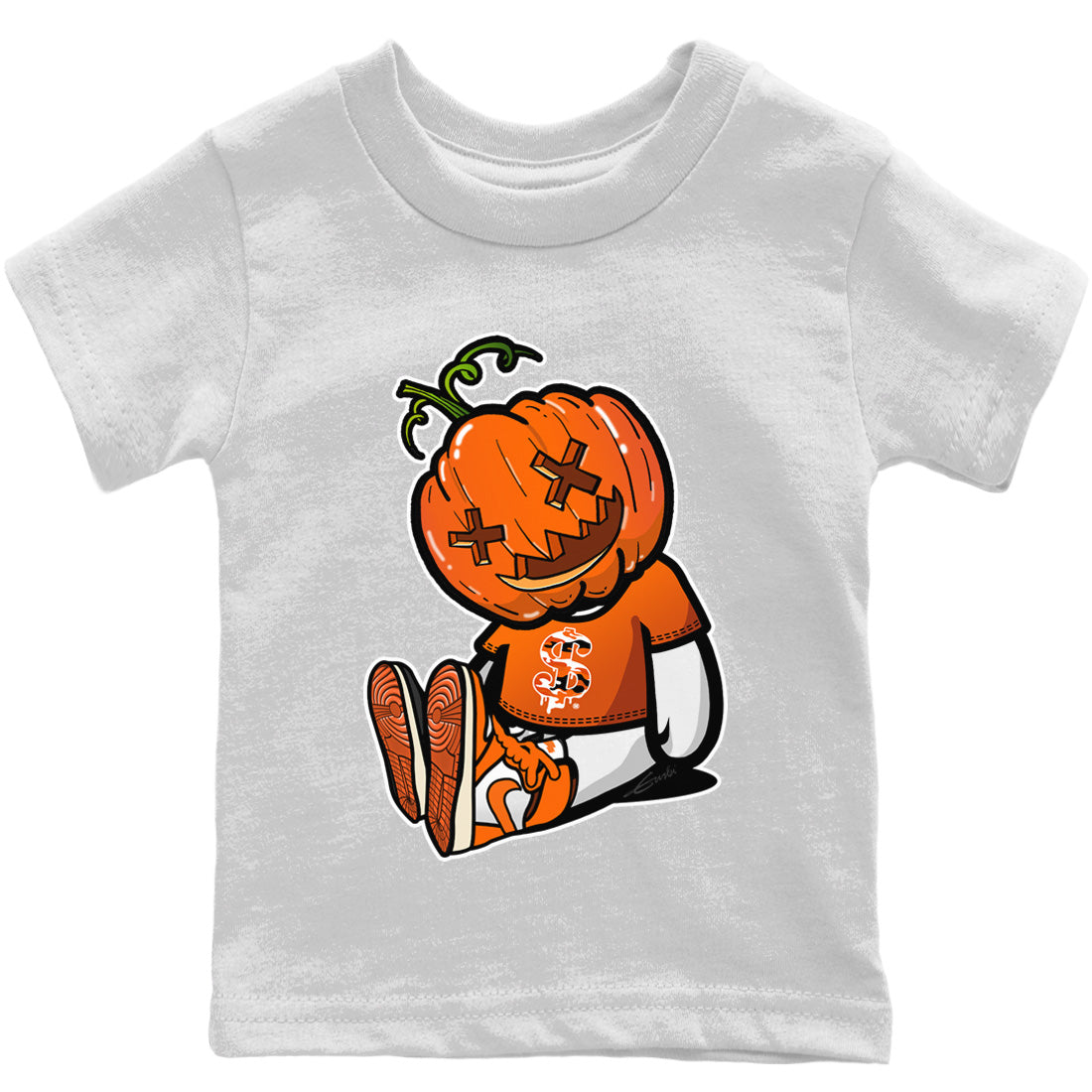Carved Pumpkin Dolls Kids Tops - Air Jordan 1 Starfish