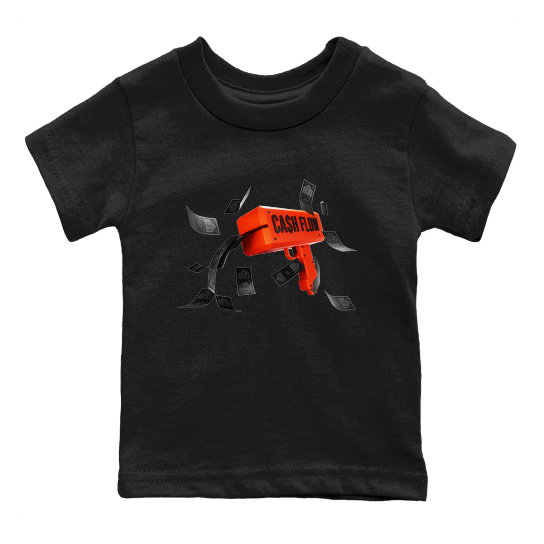 Cash Flow Kids Tops - Air Jordan 12 Brilliant Orange