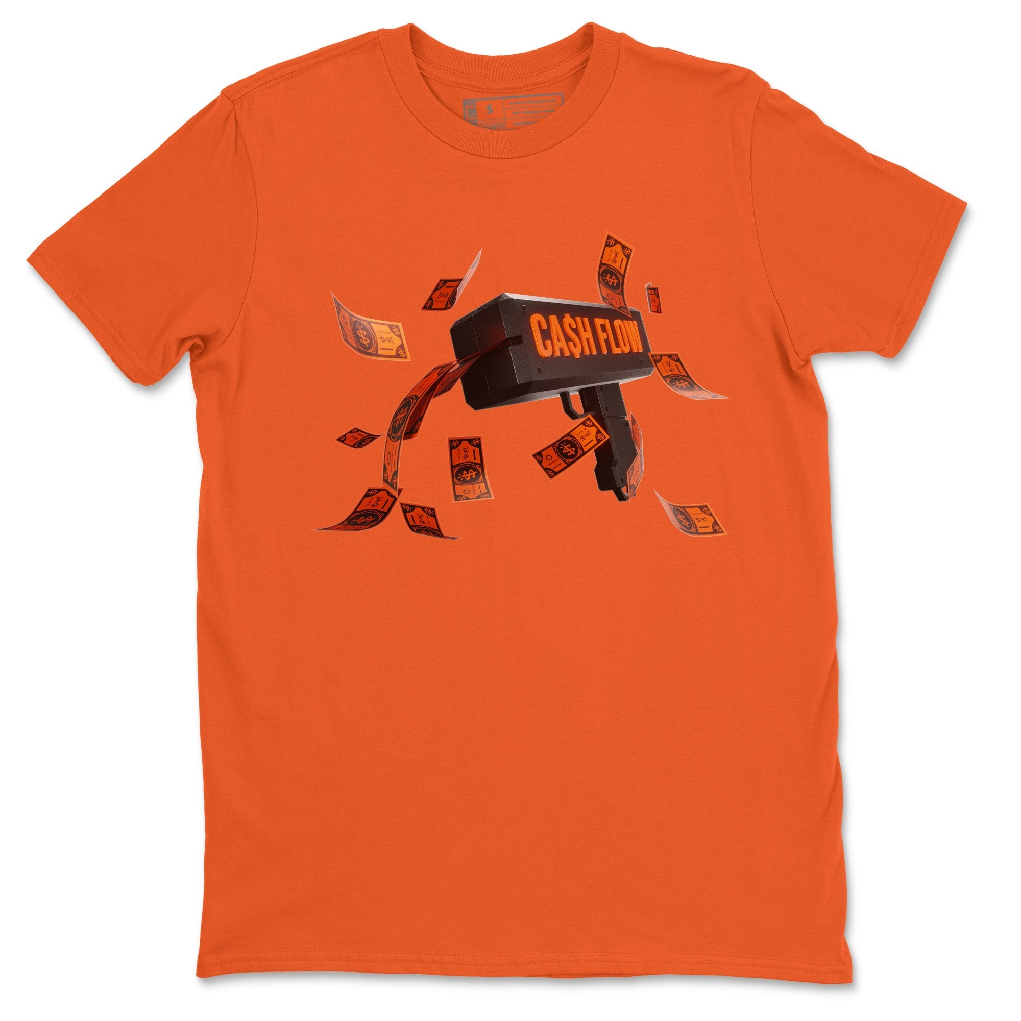 Cash Flow Unisex Tops - Air Jordan 12 Brilliant Orange