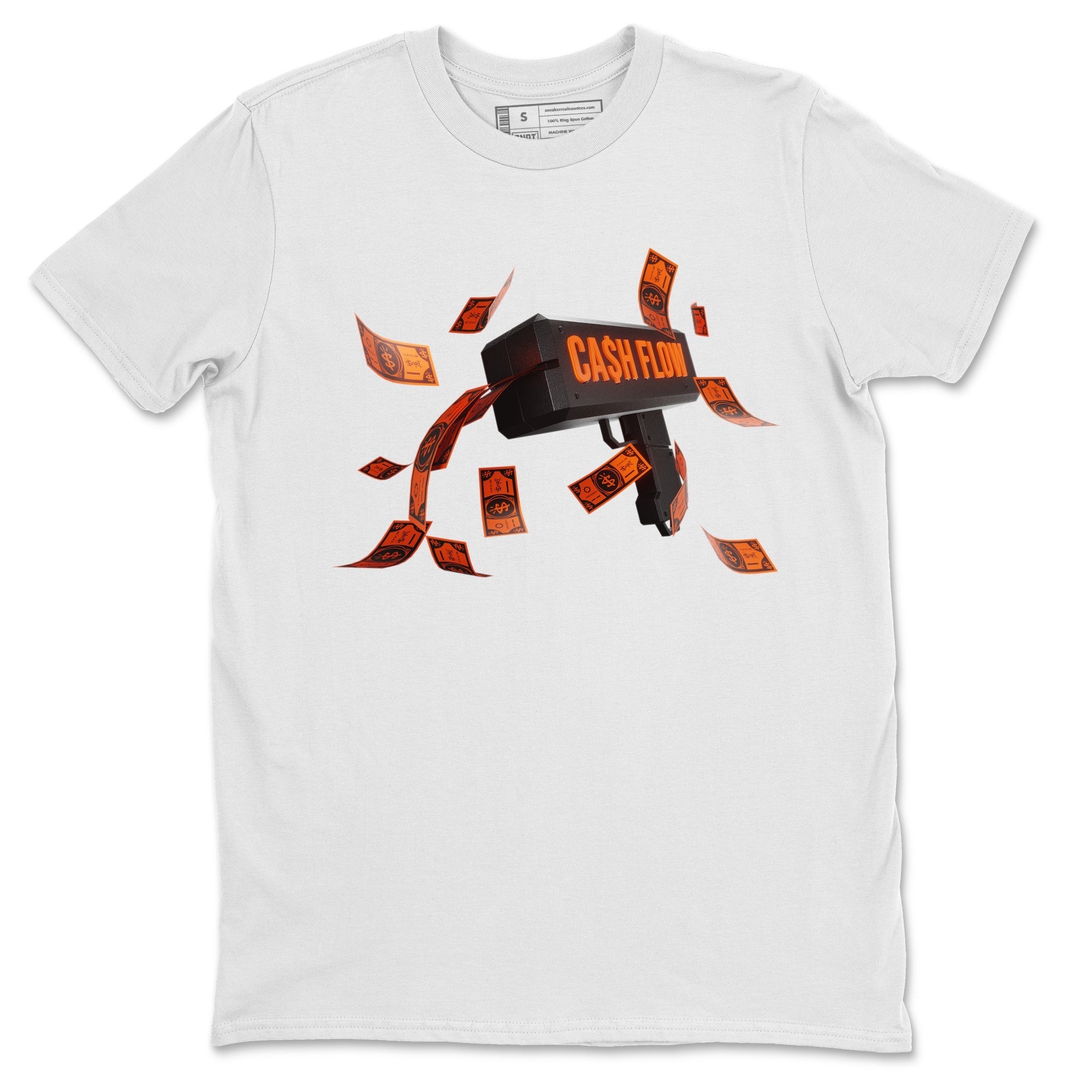 Cash Flow Unisex Tops - Air Jordan 12 Brilliant Orange