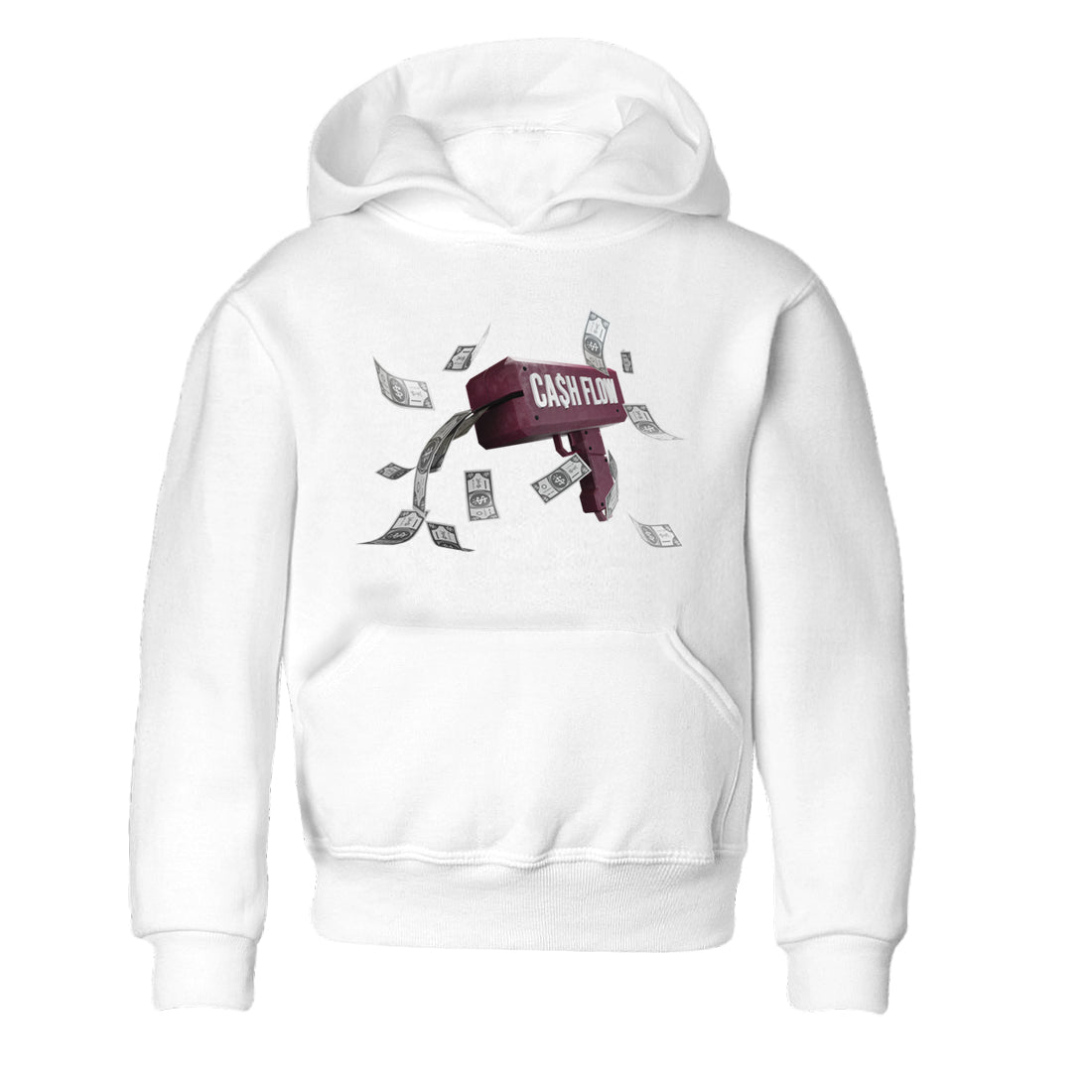 Cash Flow Kids Tops - Air Jordan 5 Burgundy