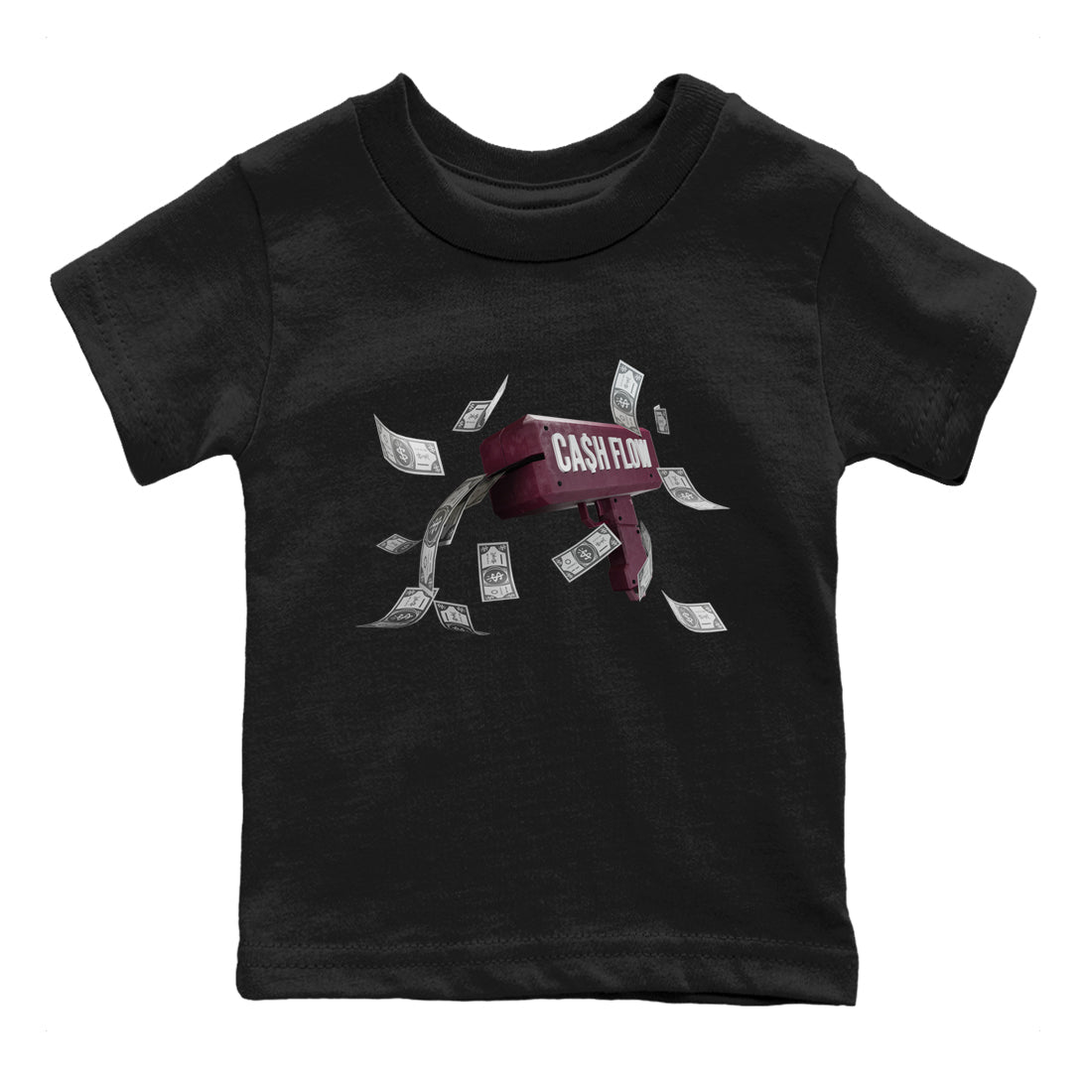Cash Flow Kids Tops - Air Jordan 5 Burgundy