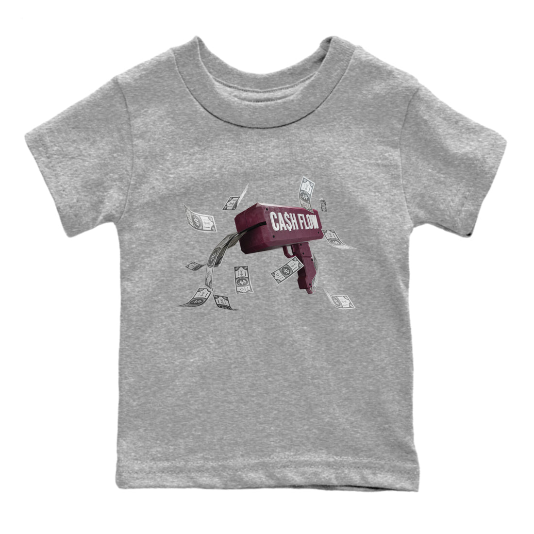 Cash Flow Kids Tops - Air Jordan 5 Burgundy