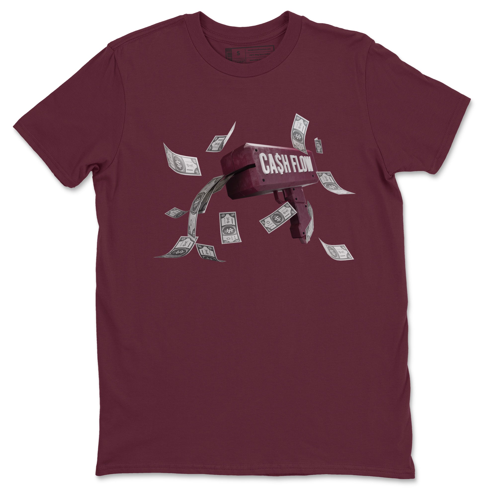 Cash Flow Unisex Tops - Air Jordan 5 Burgundy
