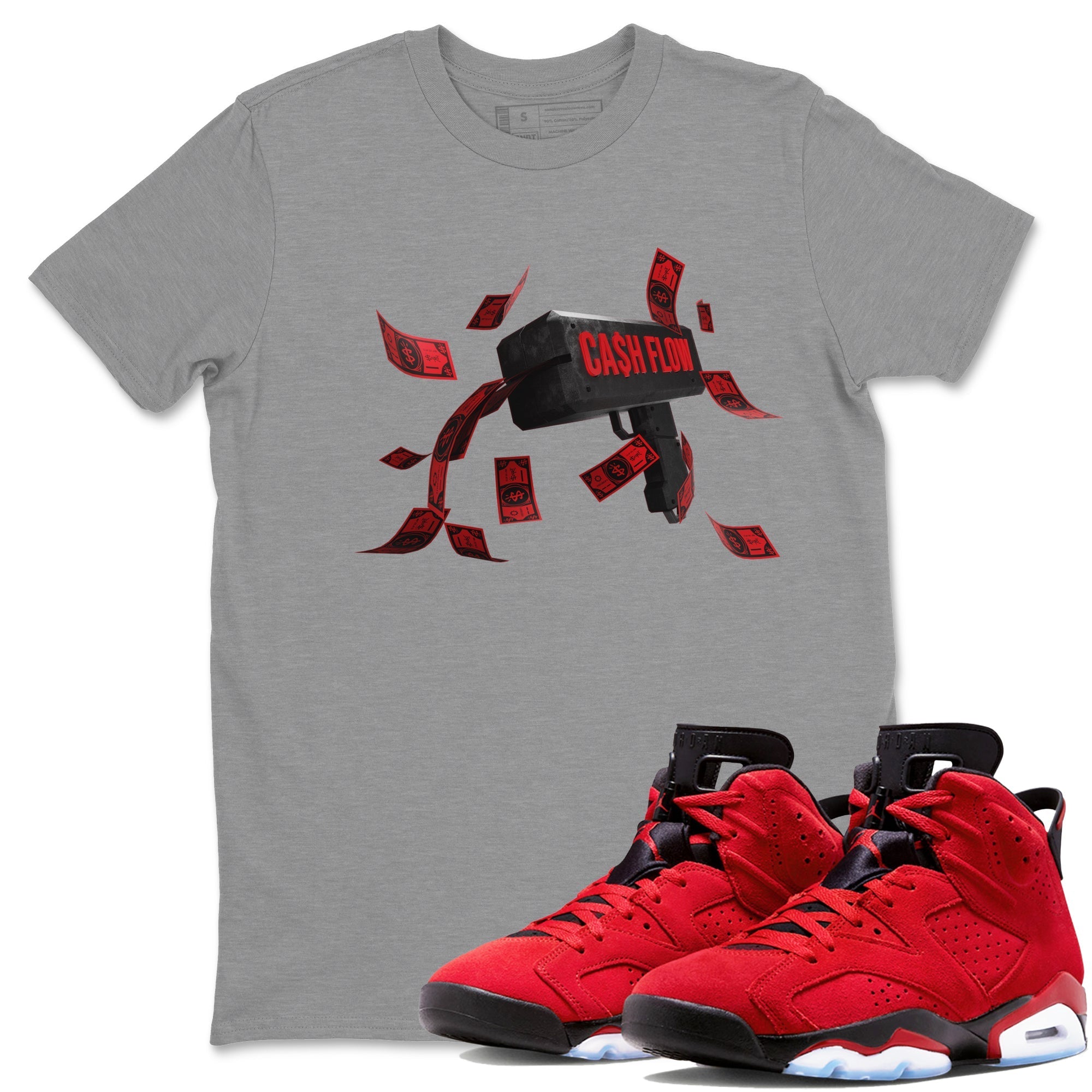 Cash Flow Unisex Tops - Air Jordan 6 Toro Bravo