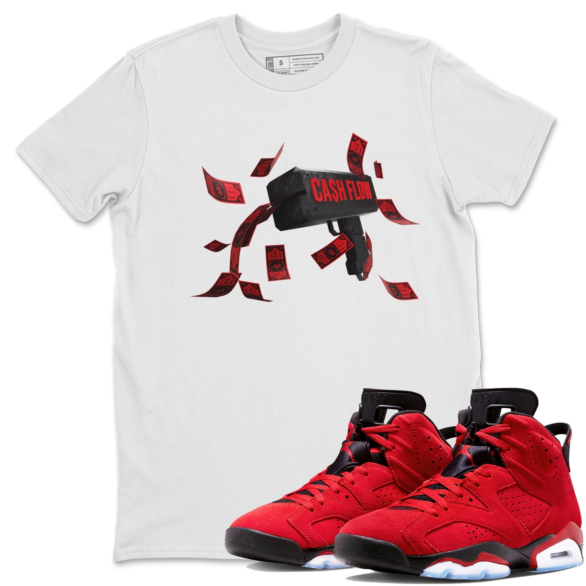 Cash Flow Unisex Tops - Air Jordan 6 Toro Bravo