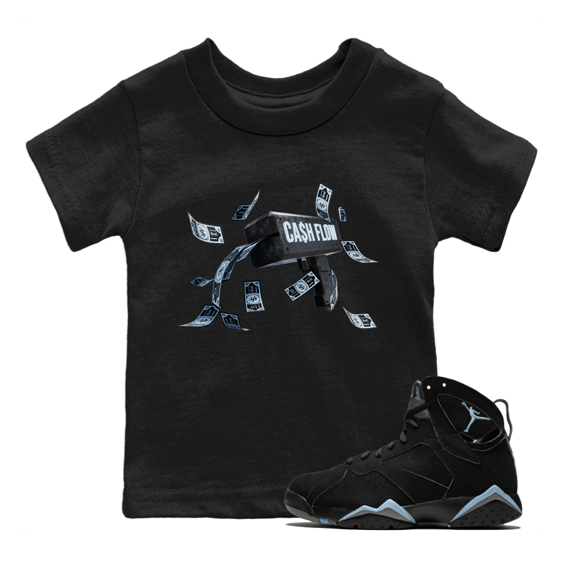 Cash Flow Kids Tops - Air Jordan 7 Chambray