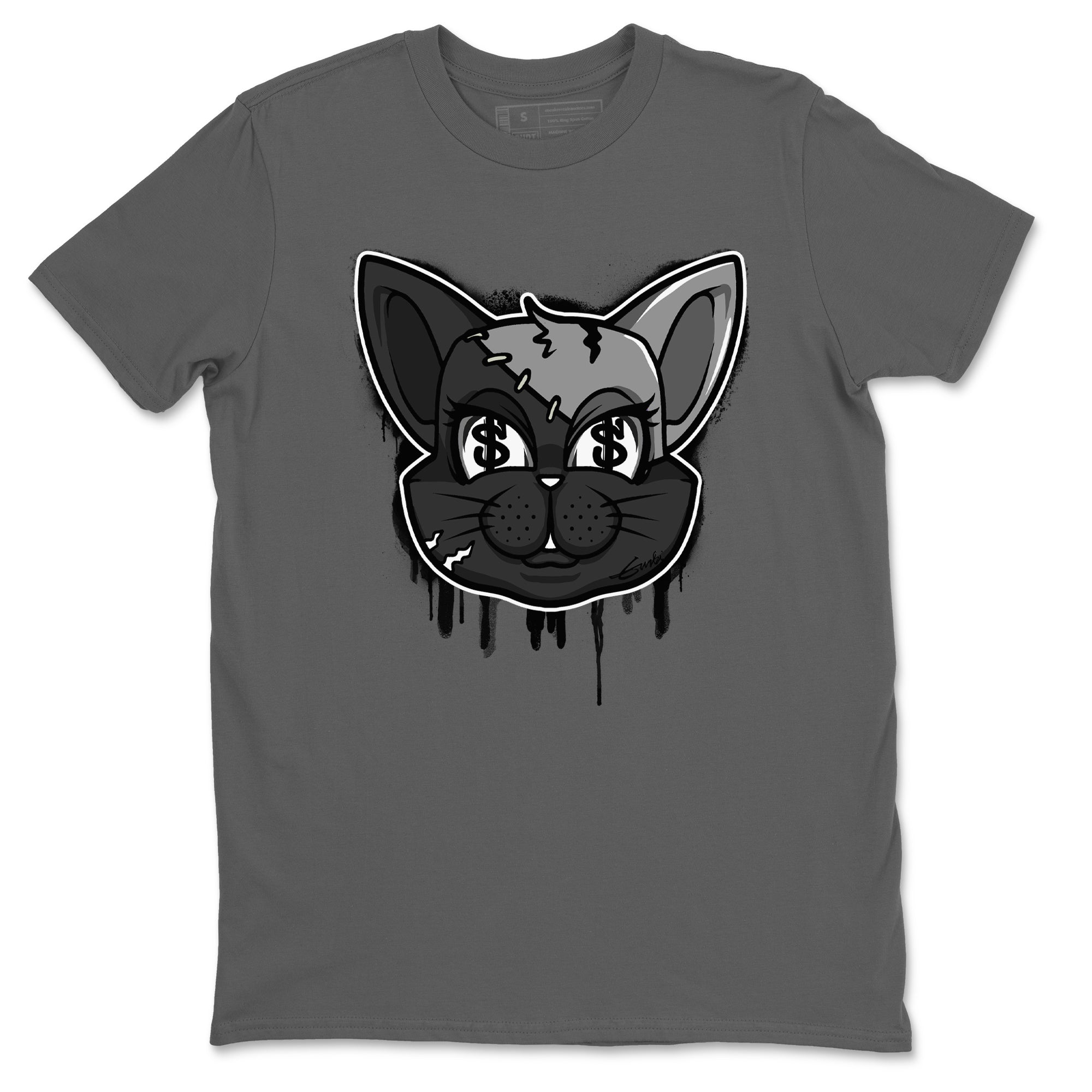 Cat Face snkmatch Tees - Air Jordan 5 Black Cat