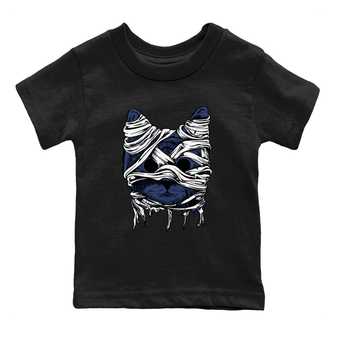 Cat Mummy snkmatch Tees Kids - Air Jordan 1 Midnight Navy