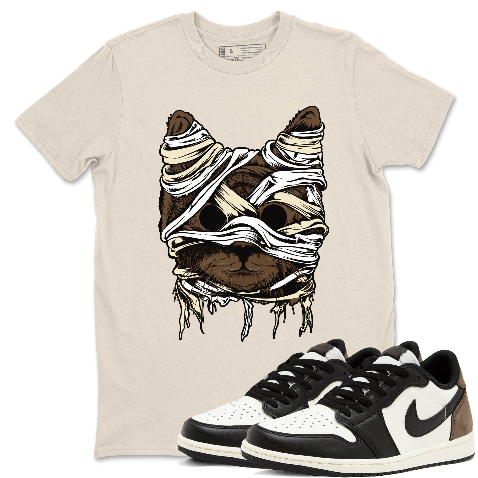 Cat Mummy snkmatch Tees - Air Jordan 1 Mocha