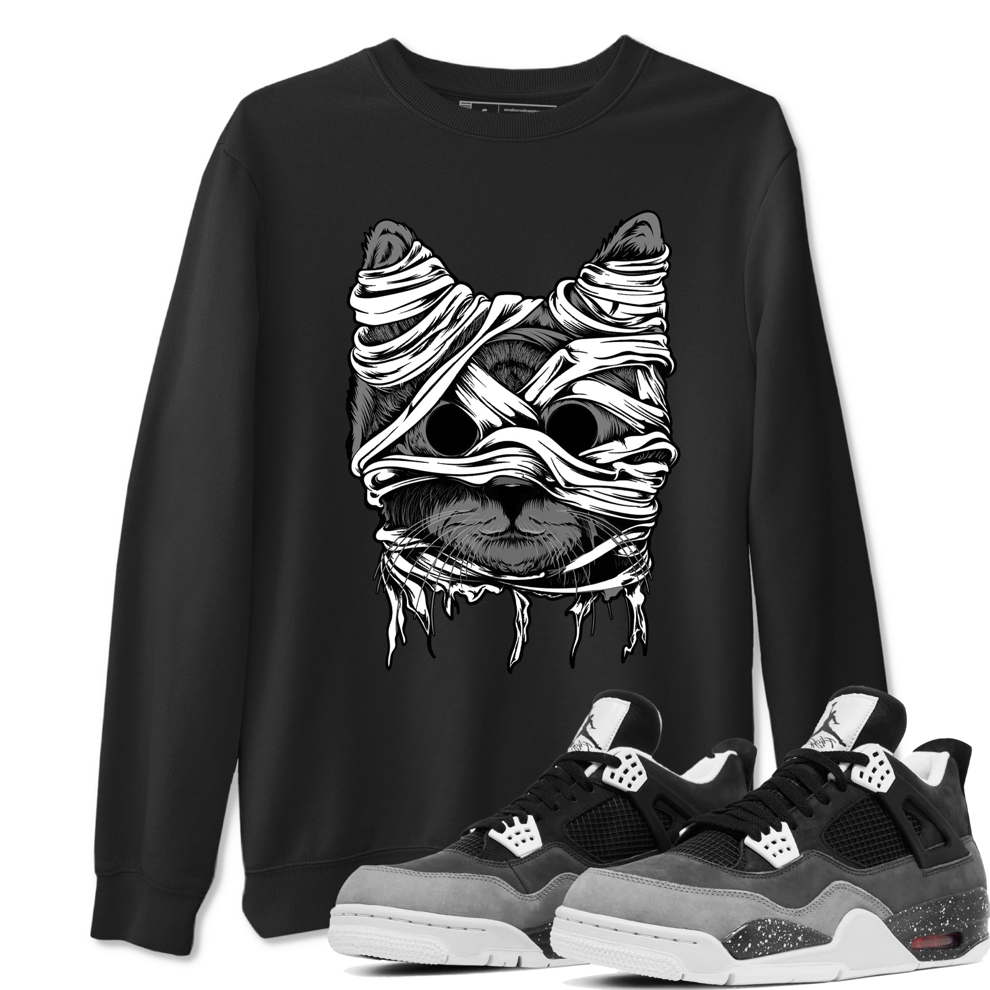 Cat Mummy snkmatch Tees - Air Jordan 4 Fear