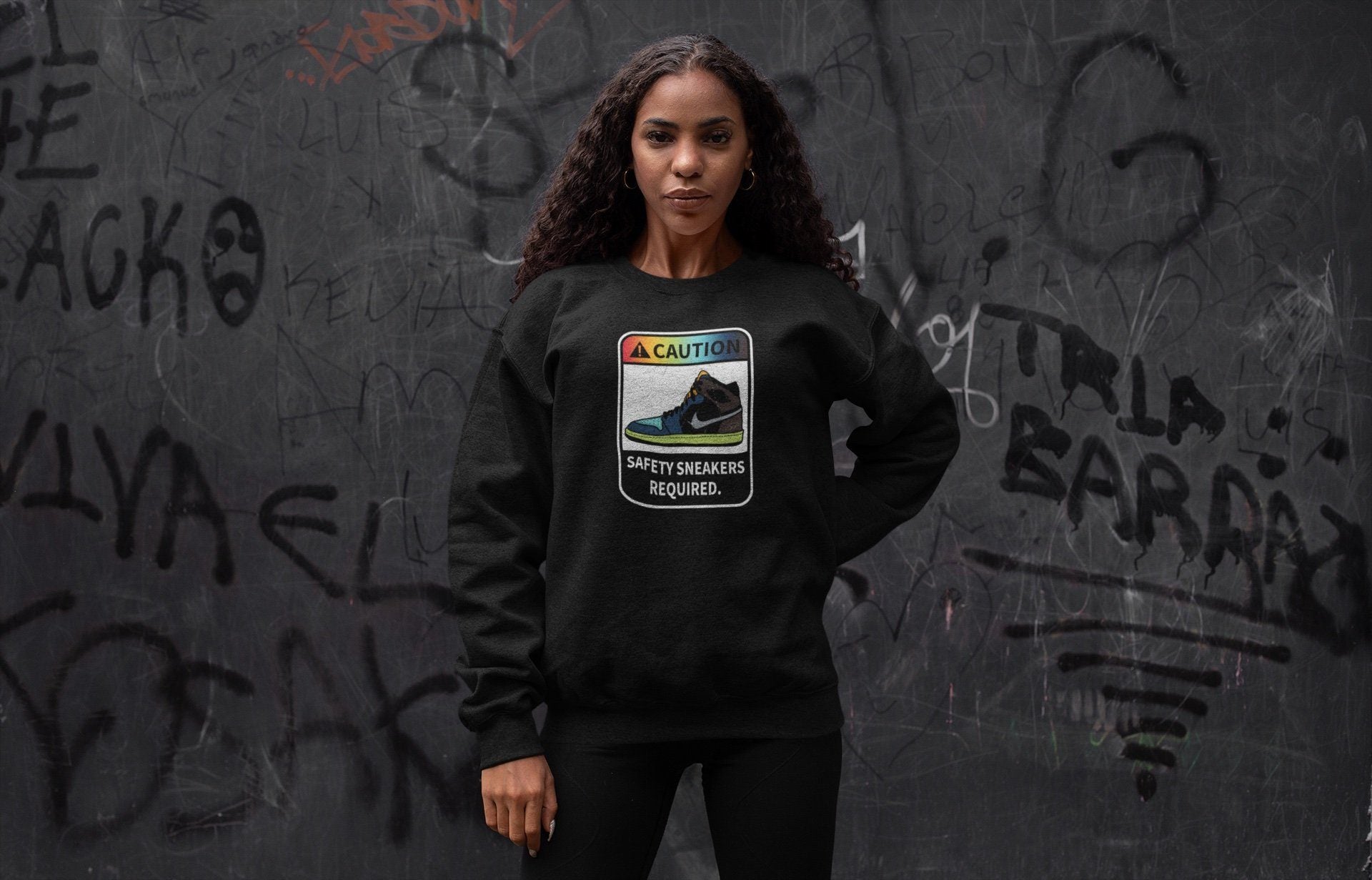 Caution Unisex Tops - Air Jordan 1 Bio Hack