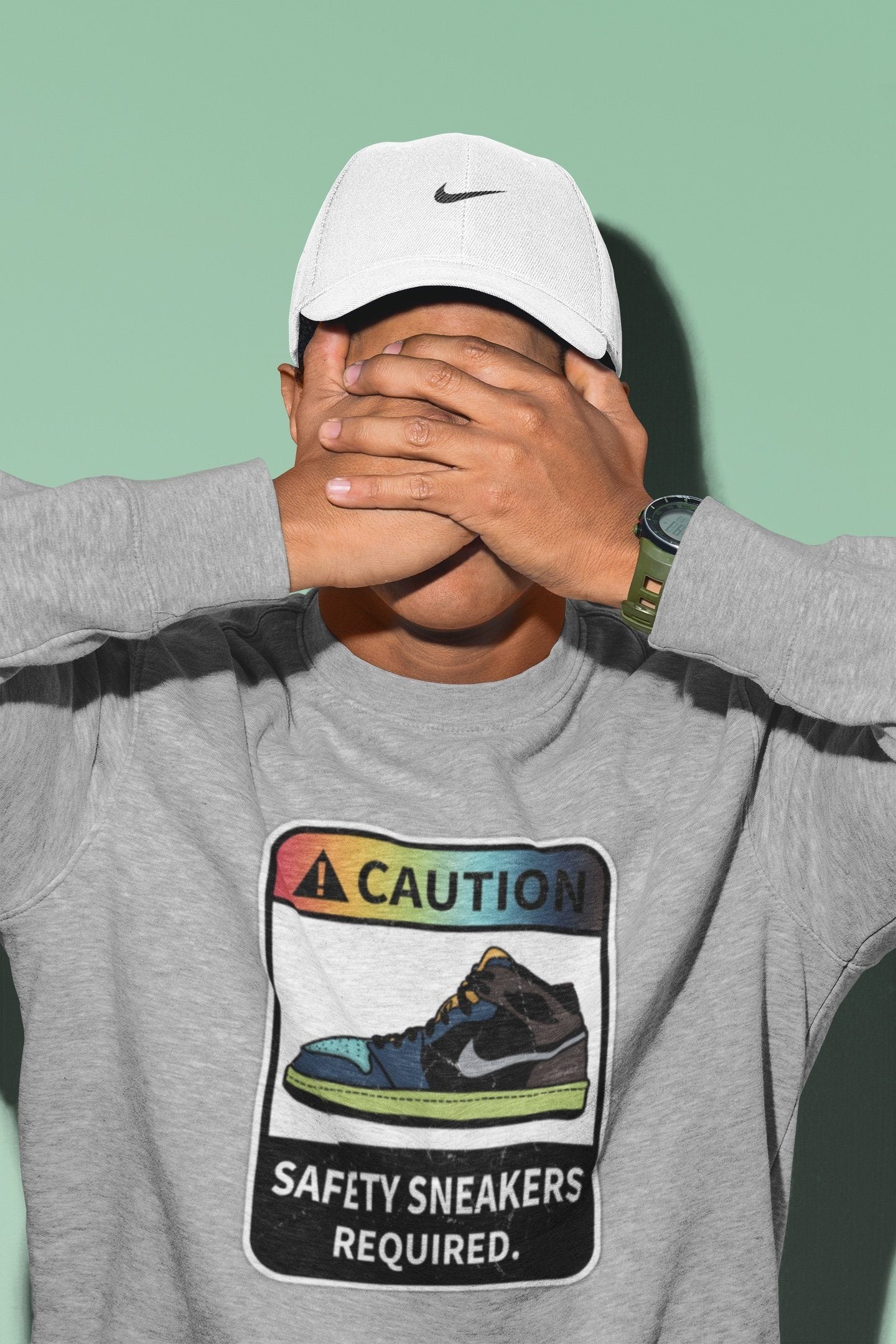 Caution Unisex Tops - Air Jordan 1 Bio Hack
