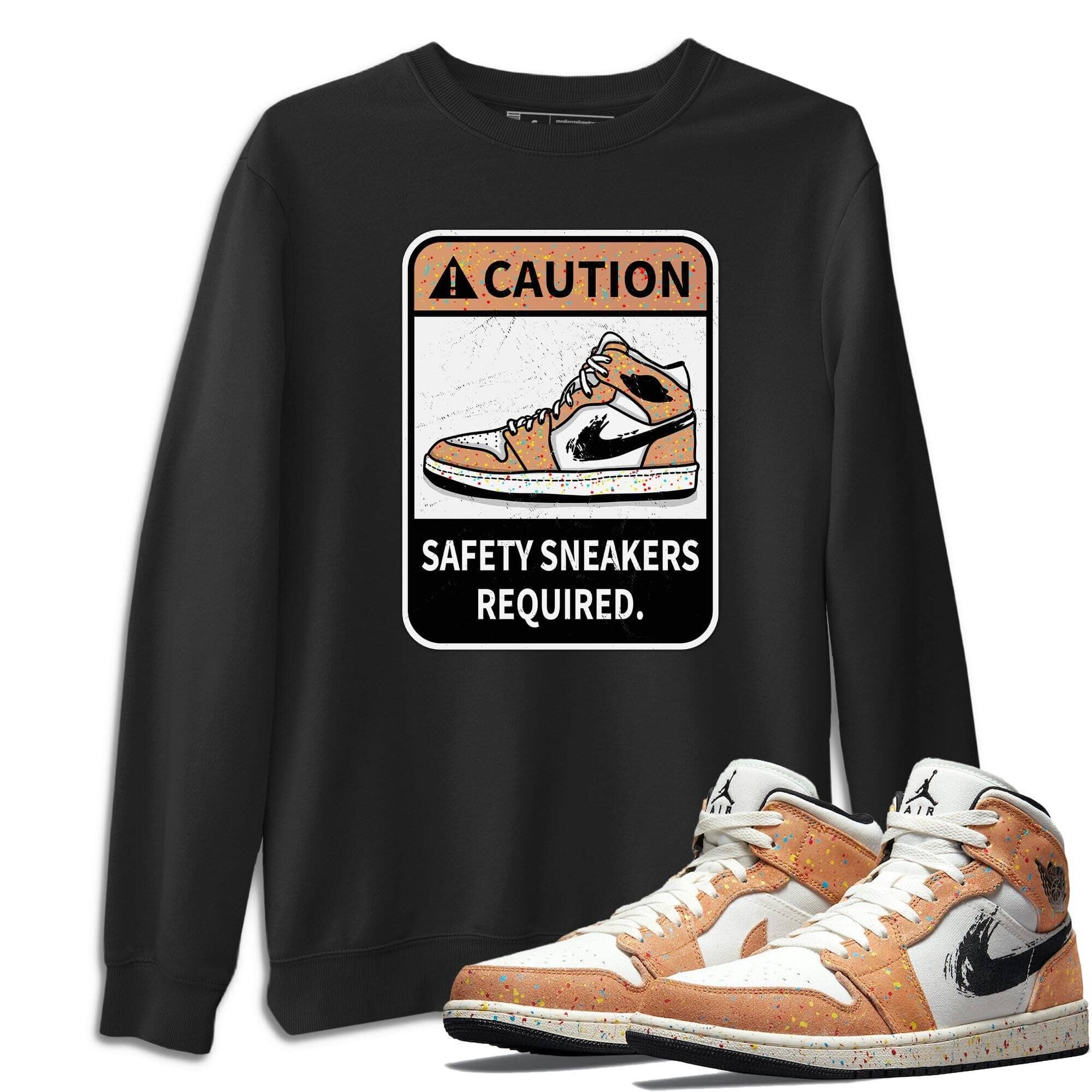 Caution Unisex Tops - Air Jordan 1 Brushstroke