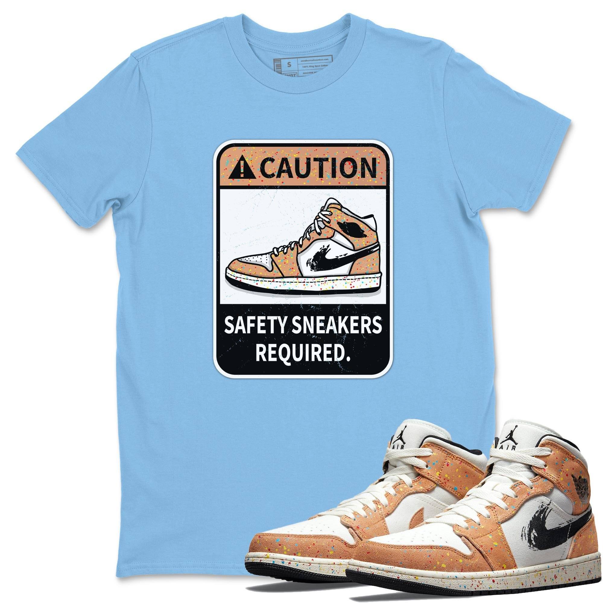 Caution Unisex Tops - Air Jordan 1 Brushstroke