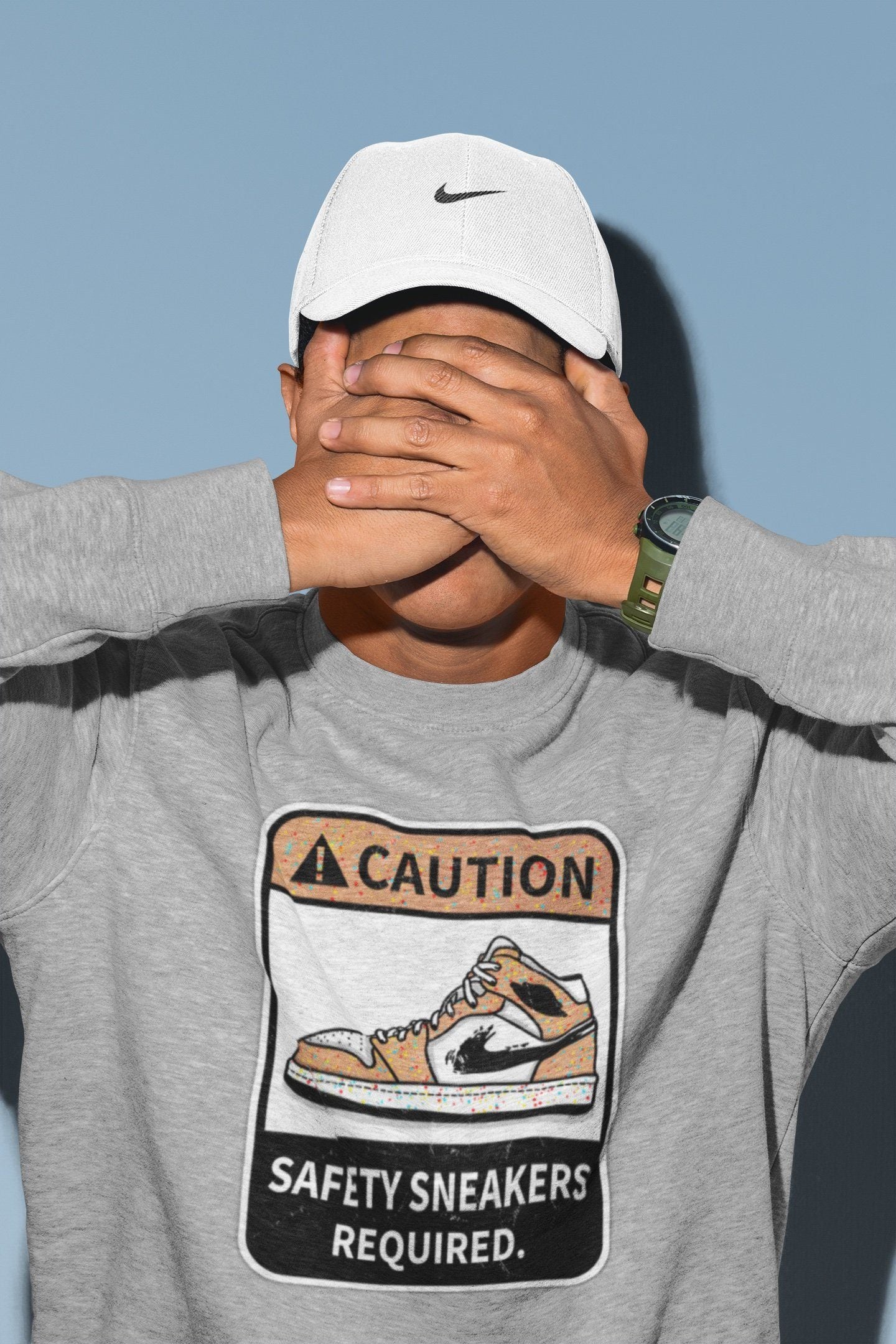 Caution Unisex Tops - Air Jordan 1 Brushstroke