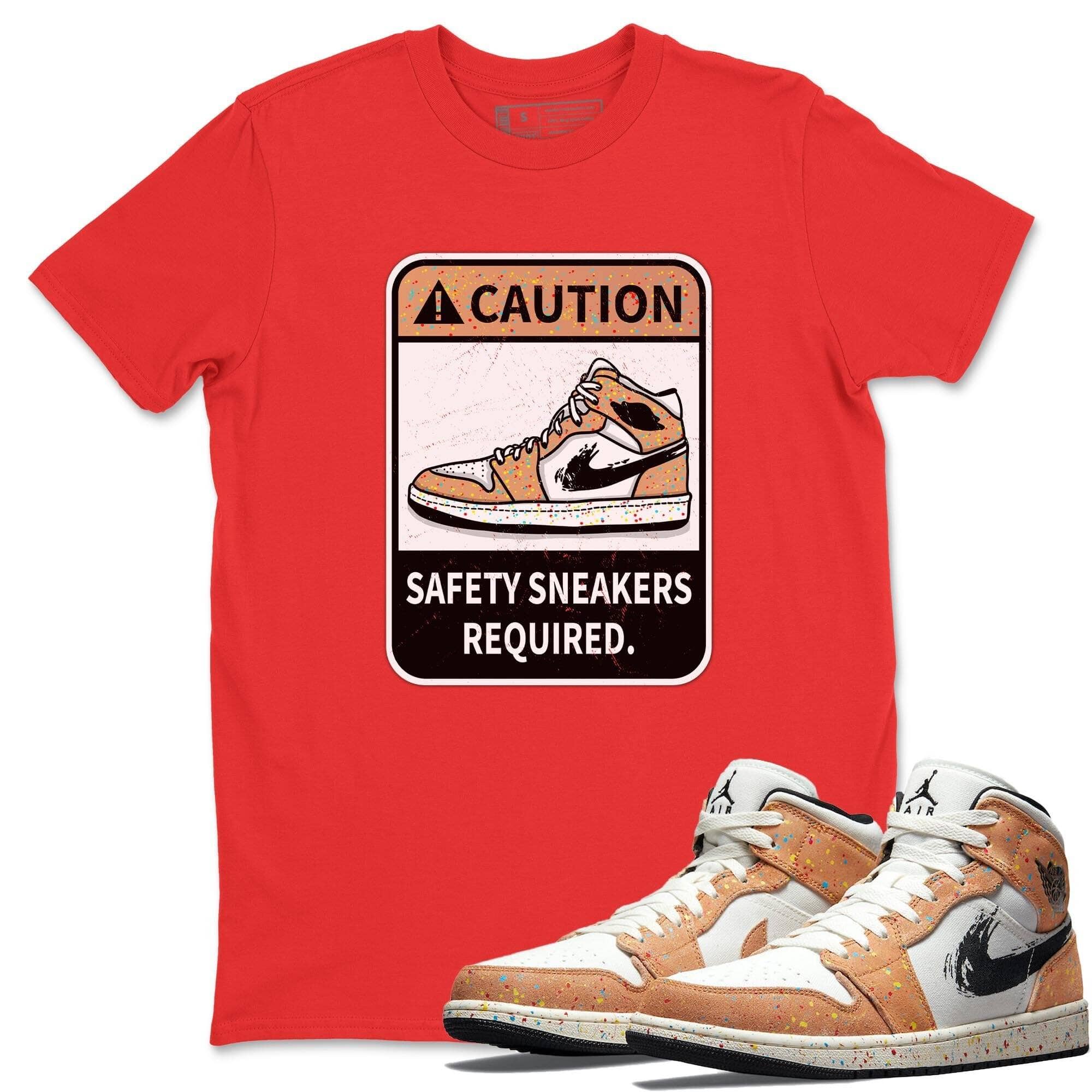 Caution Unisex Tops - Air Jordan 1 Brushstroke