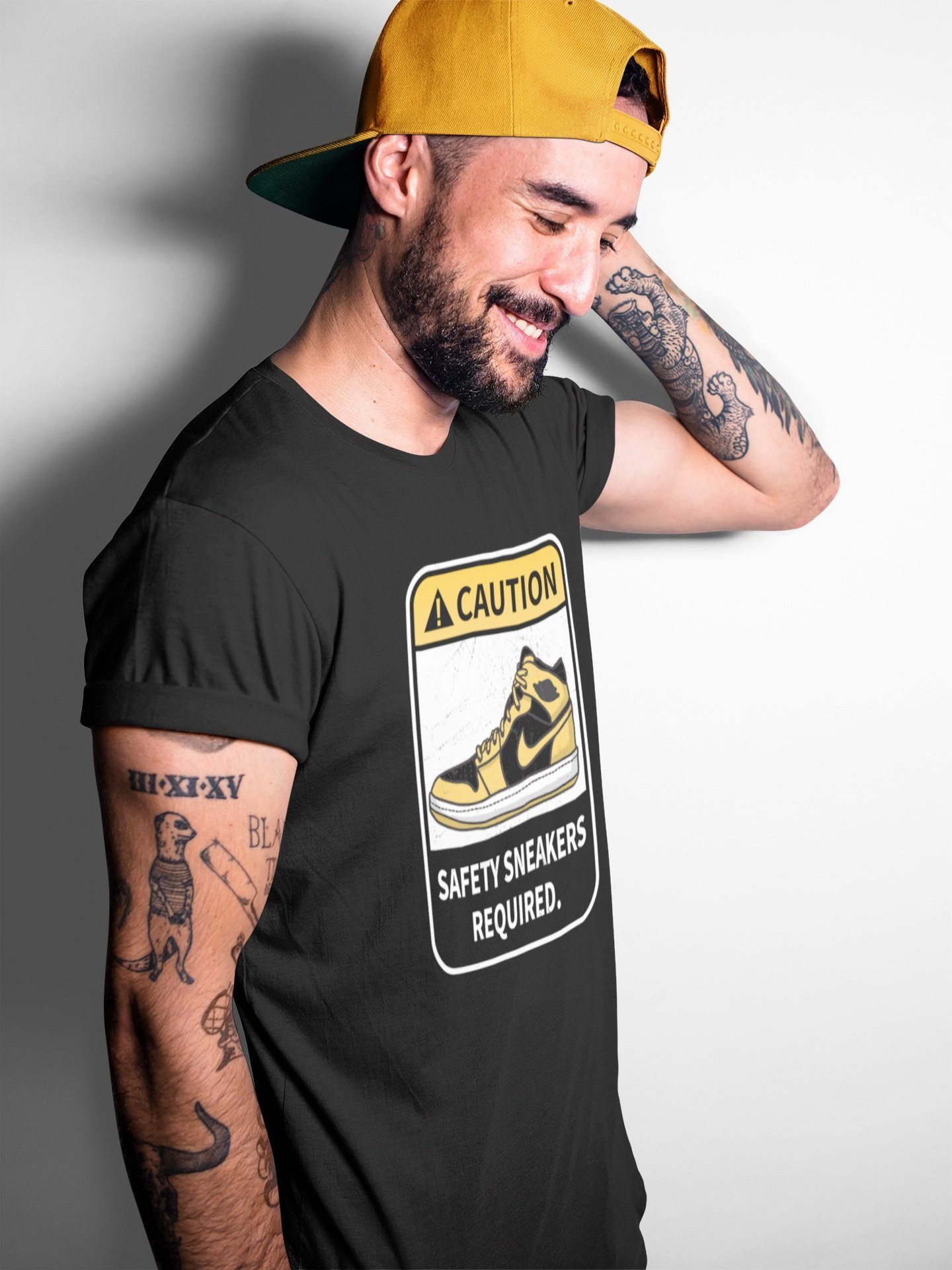 Caution Unisex Tops - Air Jordan 1 Pollen