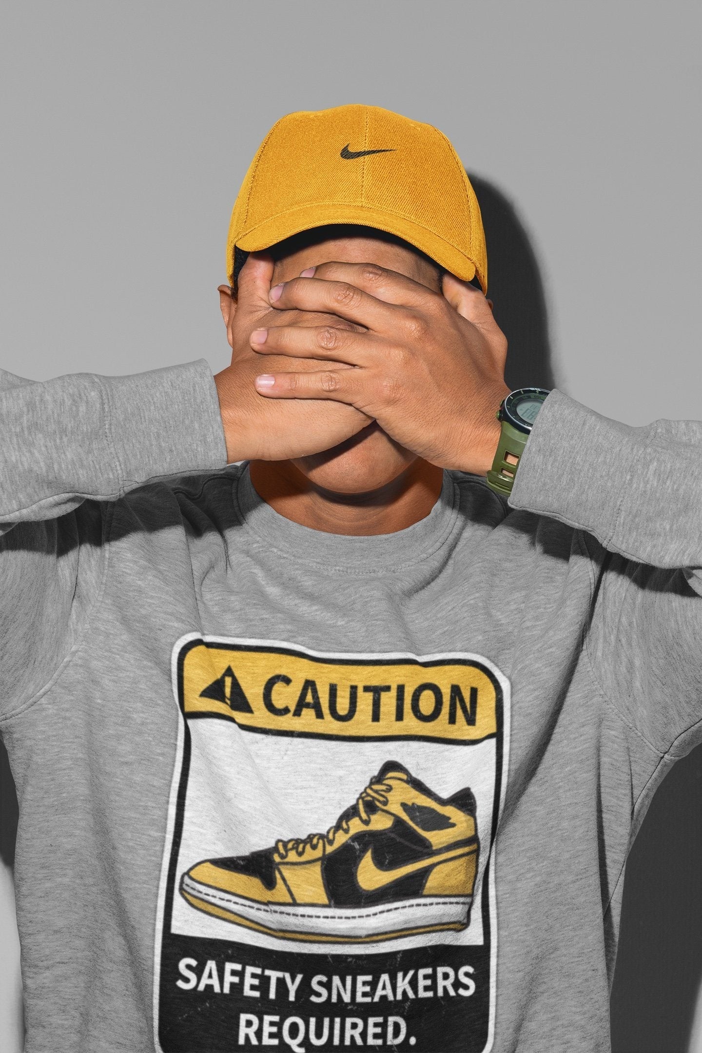 Caution Unisex Tops - Air Jordan 1 Pollen