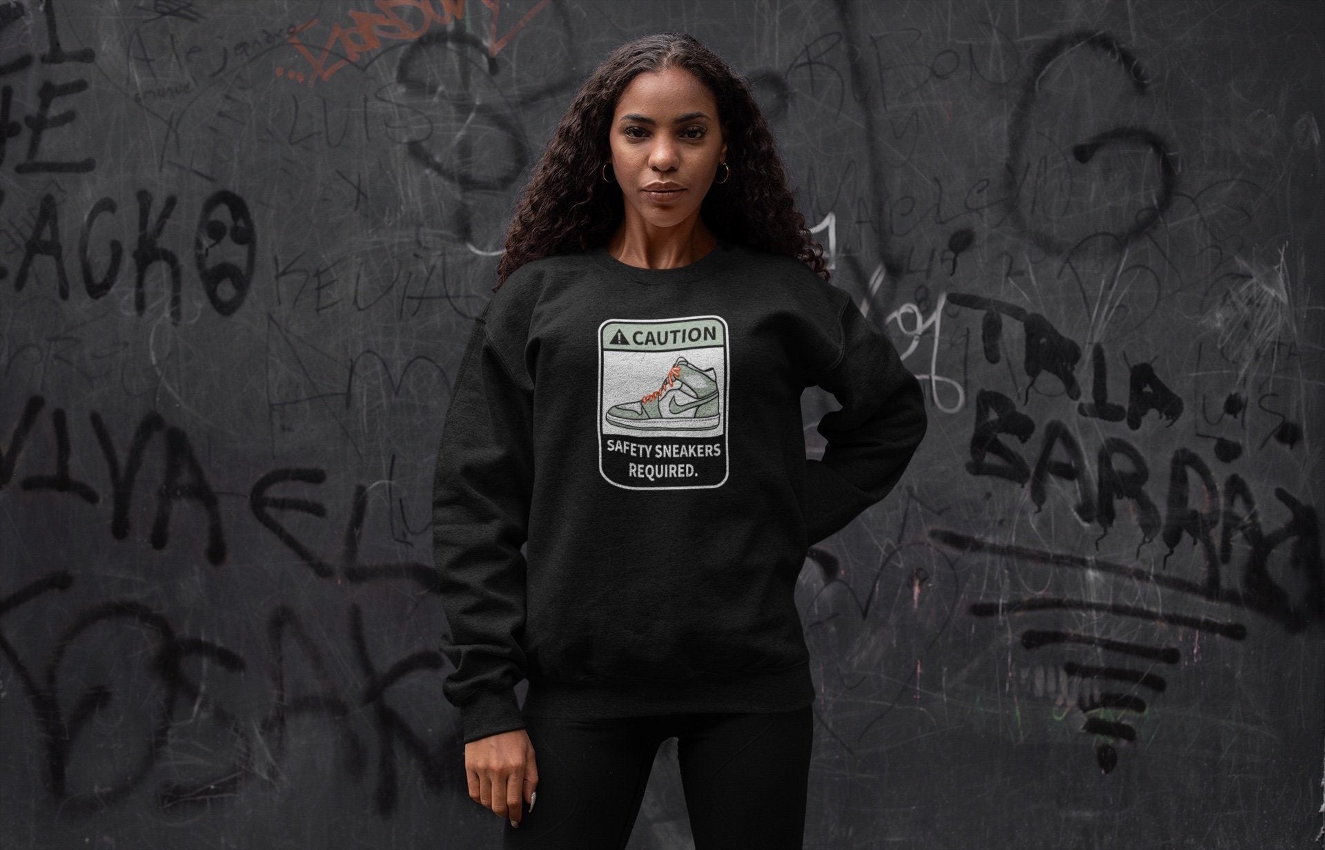 Caution Unisex Tops - Air Jordan 1 Seafoam
