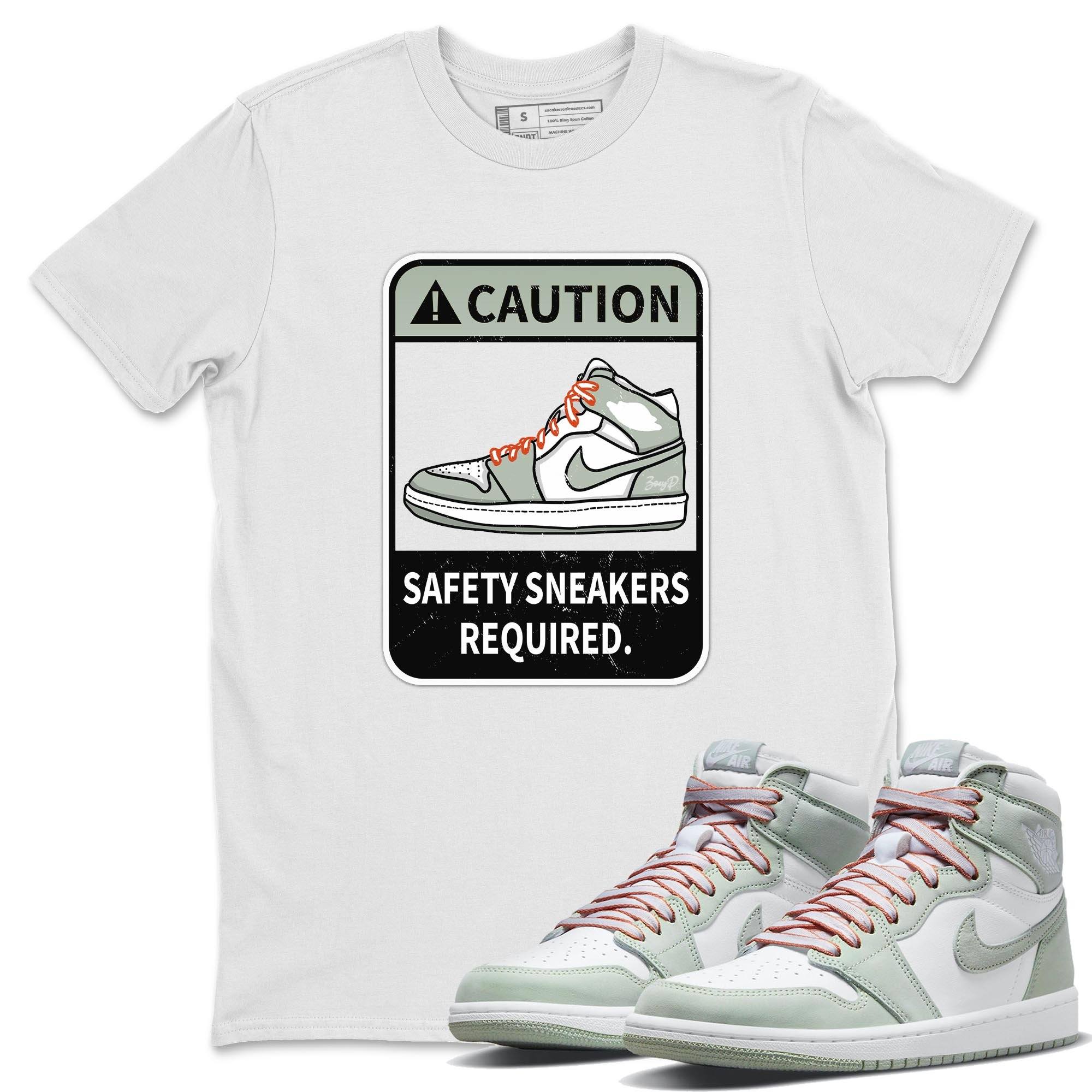 Caution Unisex Tops - Air Jordan 1 Seafoam