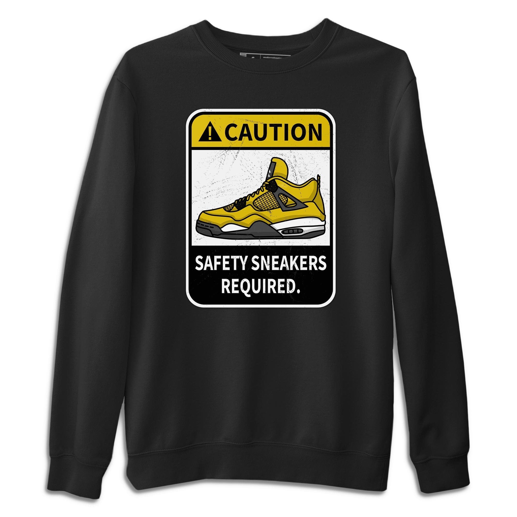 Caution Unisex Tops - Air Jordan 4 Lightning