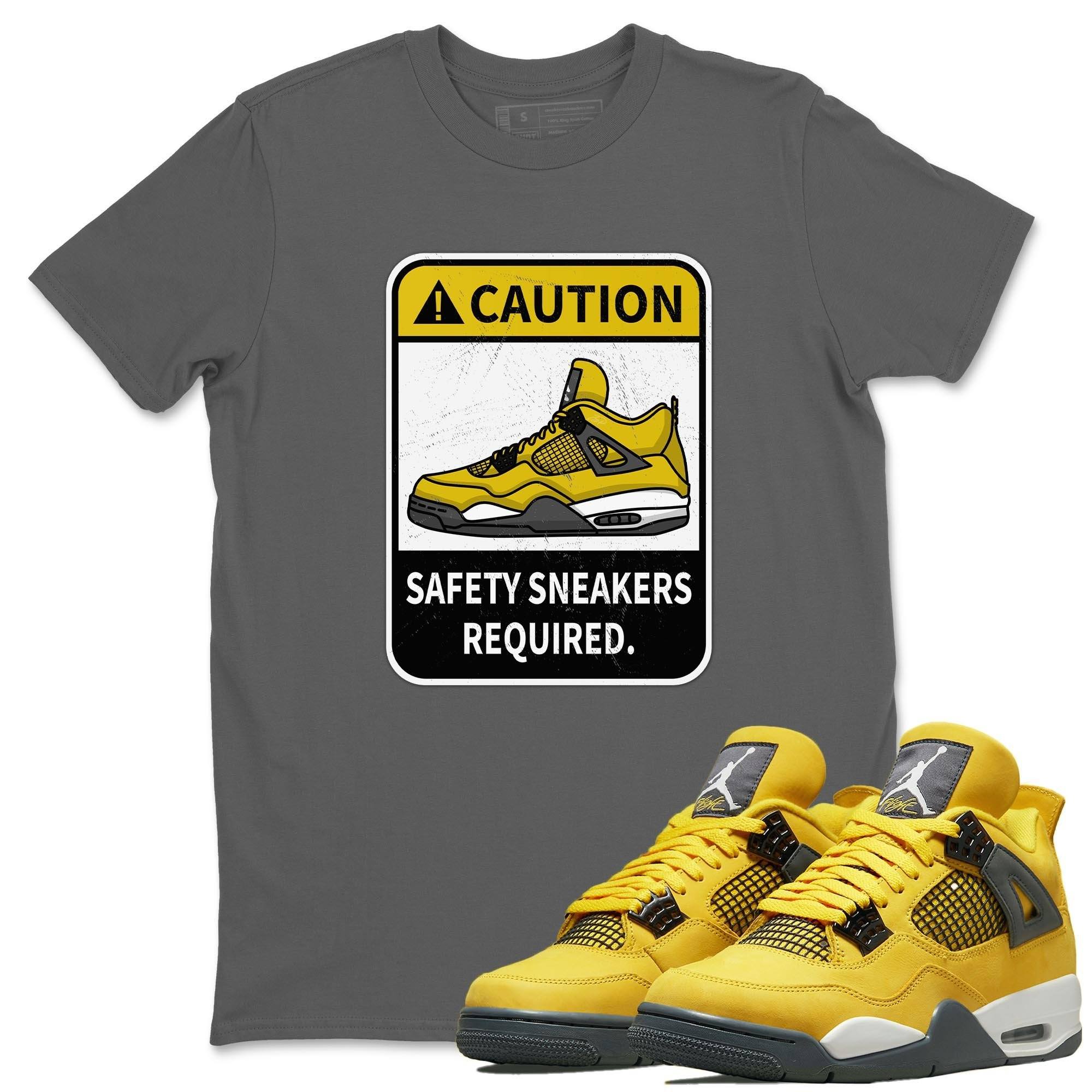 Caution Unisex Tops - Air Jordan 4 Lightning