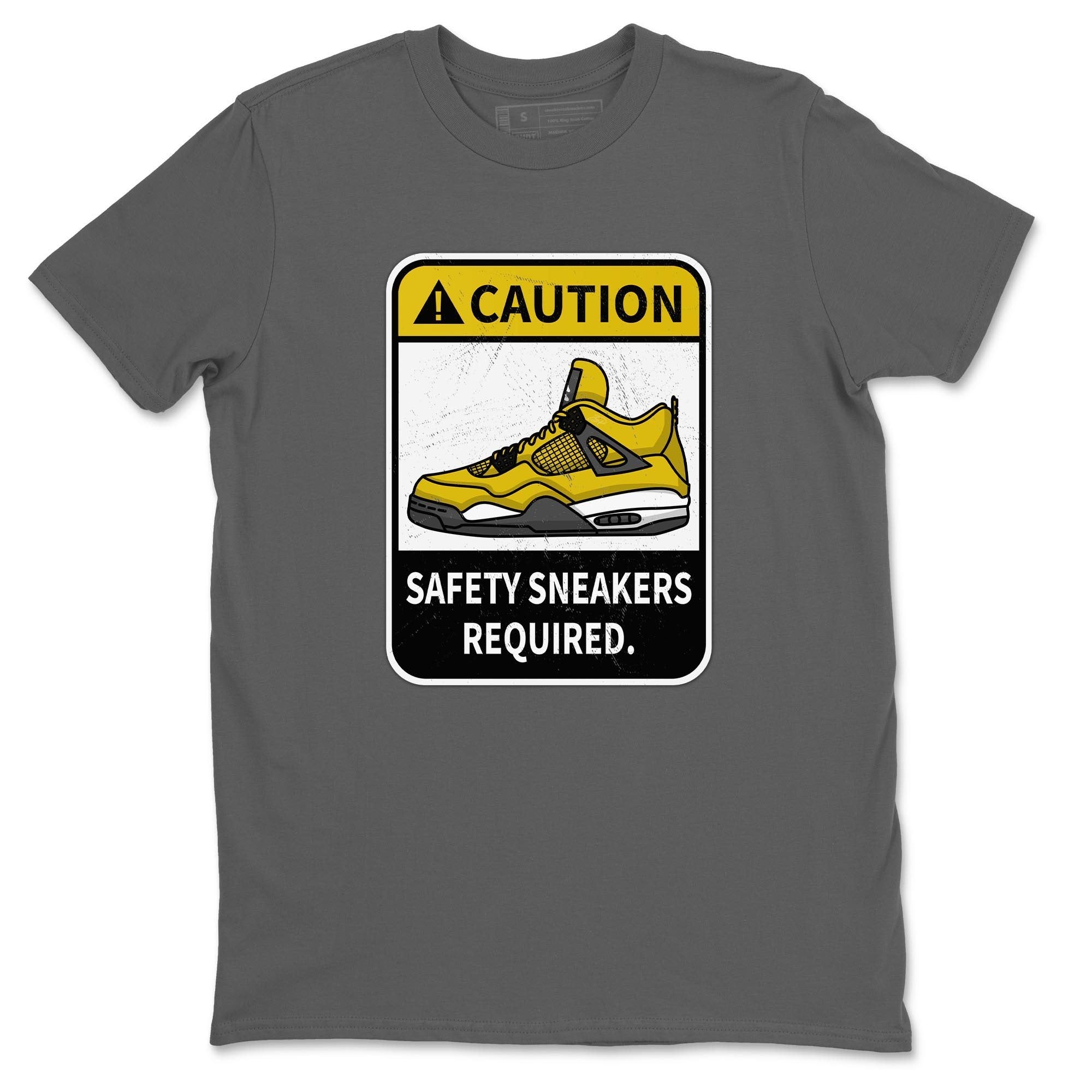 Caution Unisex Tops - Air Jordan 4 Lightning