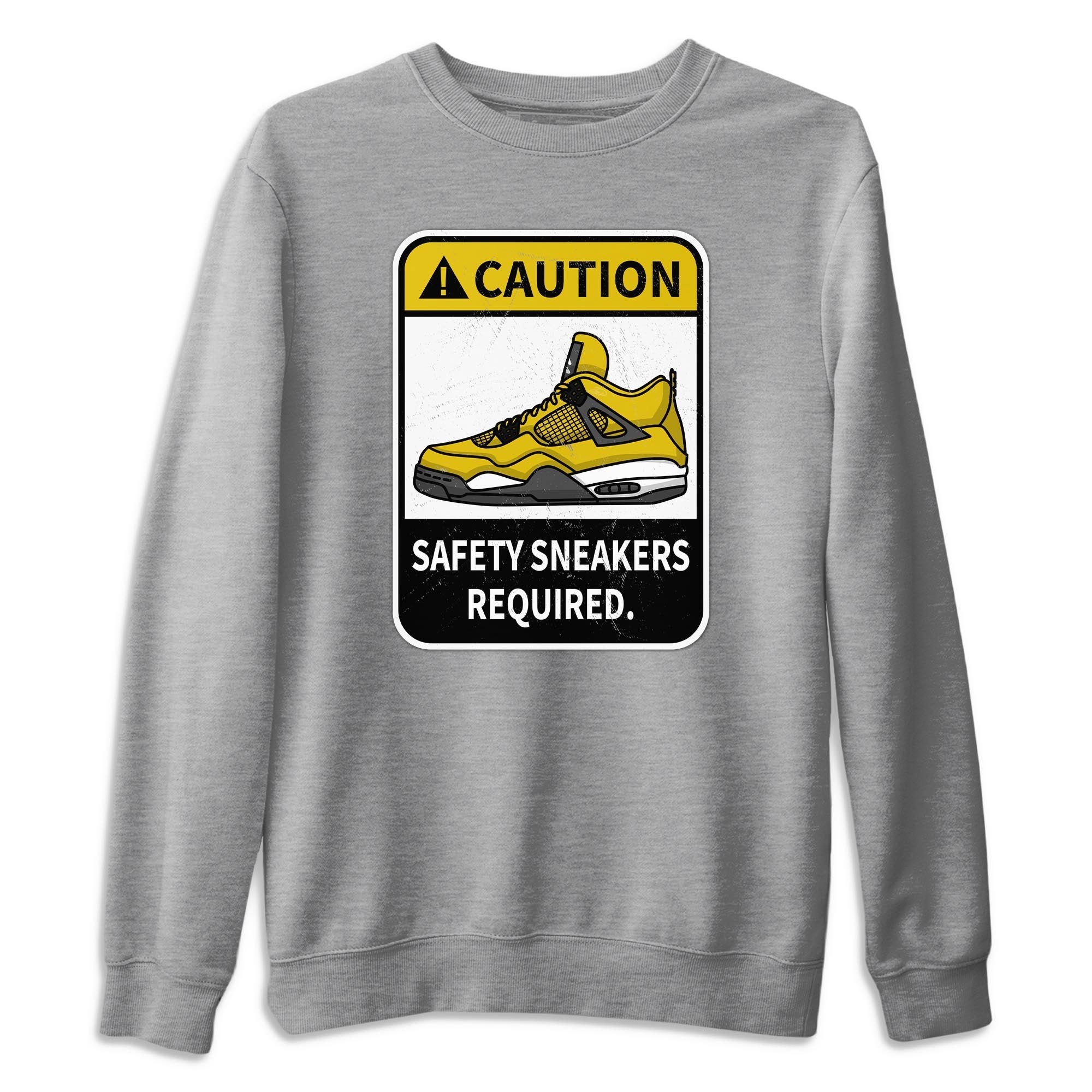 Caution Unisex Tops - Air Jordan 4 Lightning