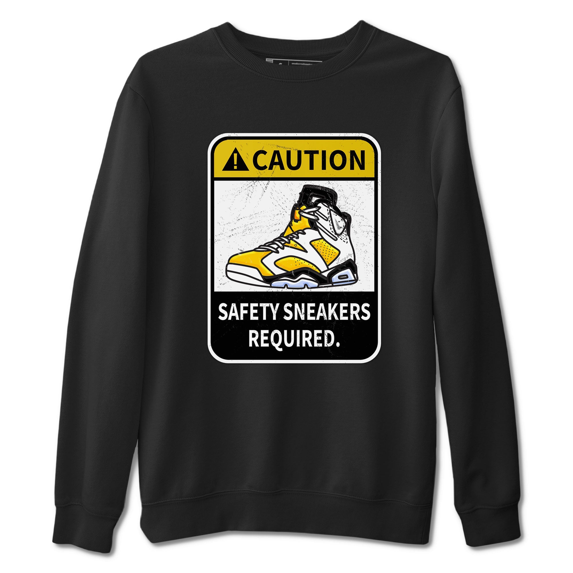Caution snkmatch Tees - Air Jordan 6 Yellow Ochre