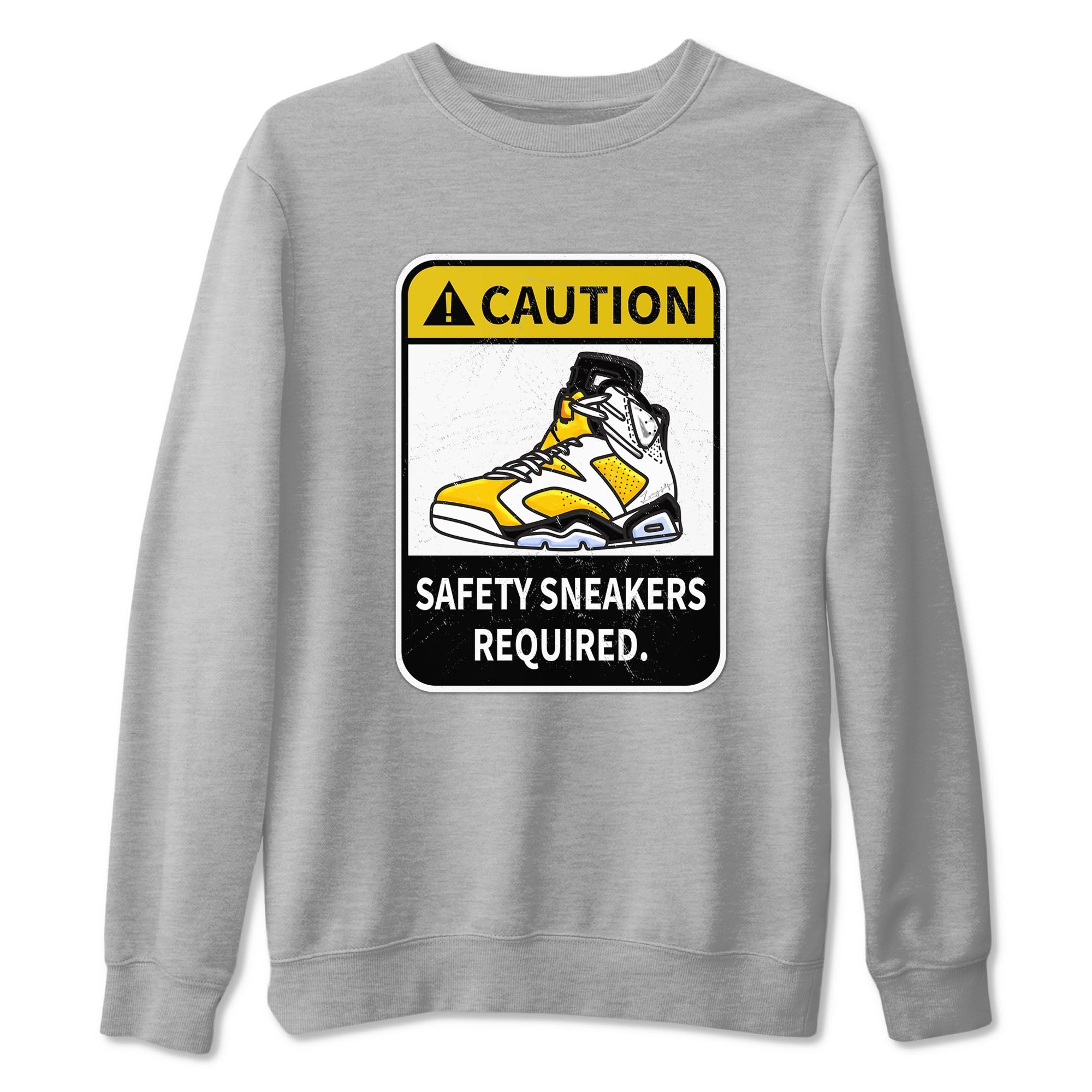 Caution snkmatch Tees - Air Jordan 6 Yellow Ochre