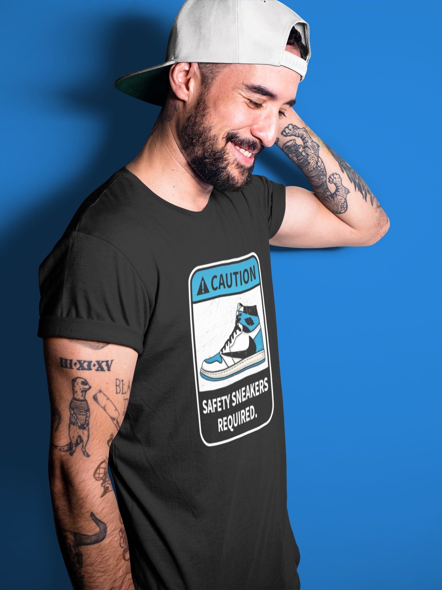 Caution Unisex Tops - Air Jordan 1 Travis Scott Fragment