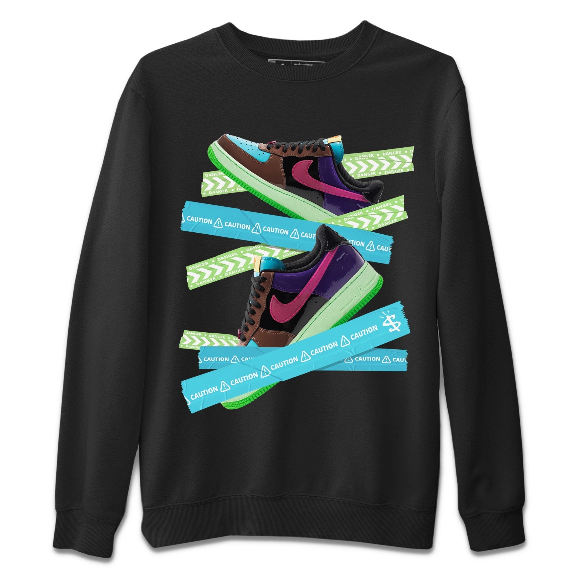 Caution Tape Unisex Tops - Air Force 1 Undefeated Fauna Brown