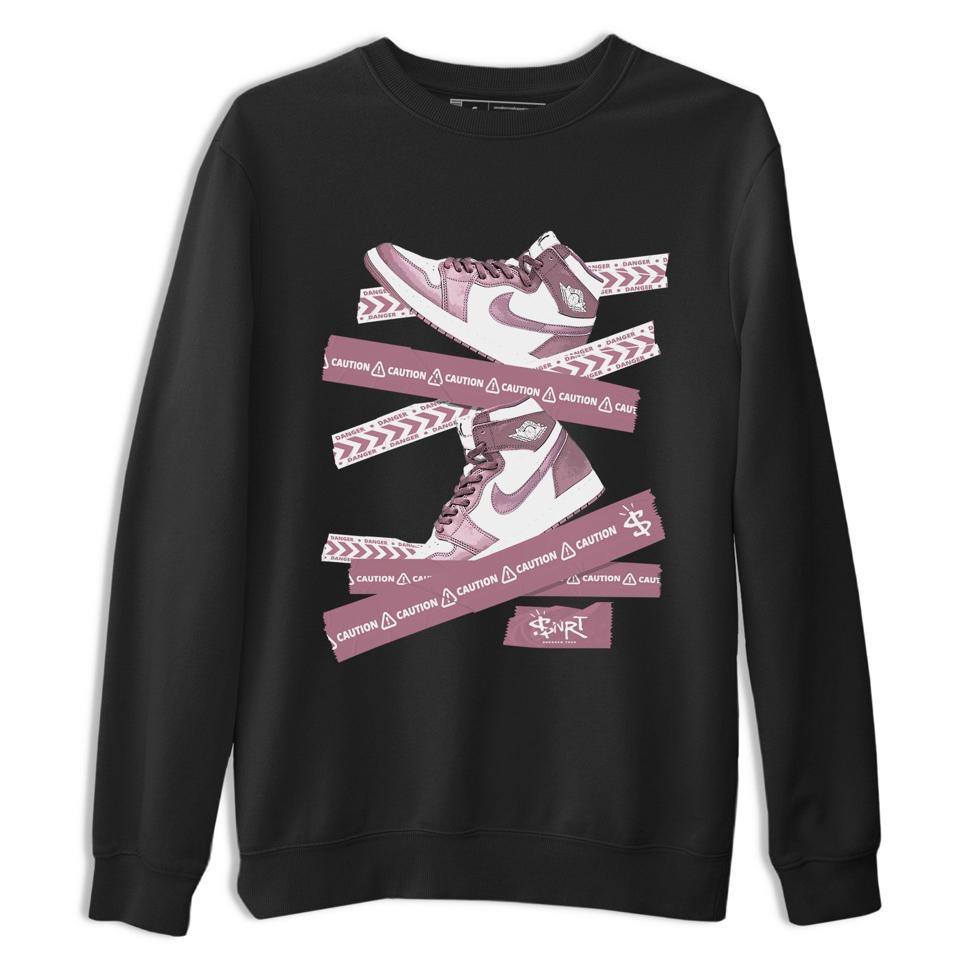 Caution Tape snkmatch Tee - Air Jordan 1 Mauve