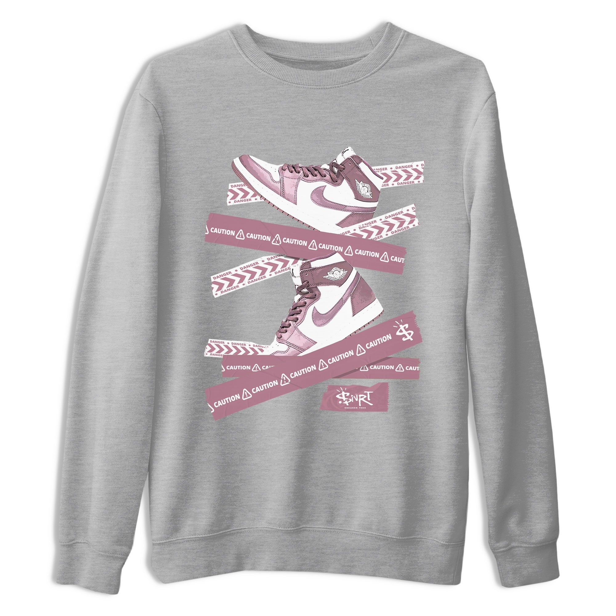 Caution Tape snkmatch Tee - Air Jordan 1 Mauve