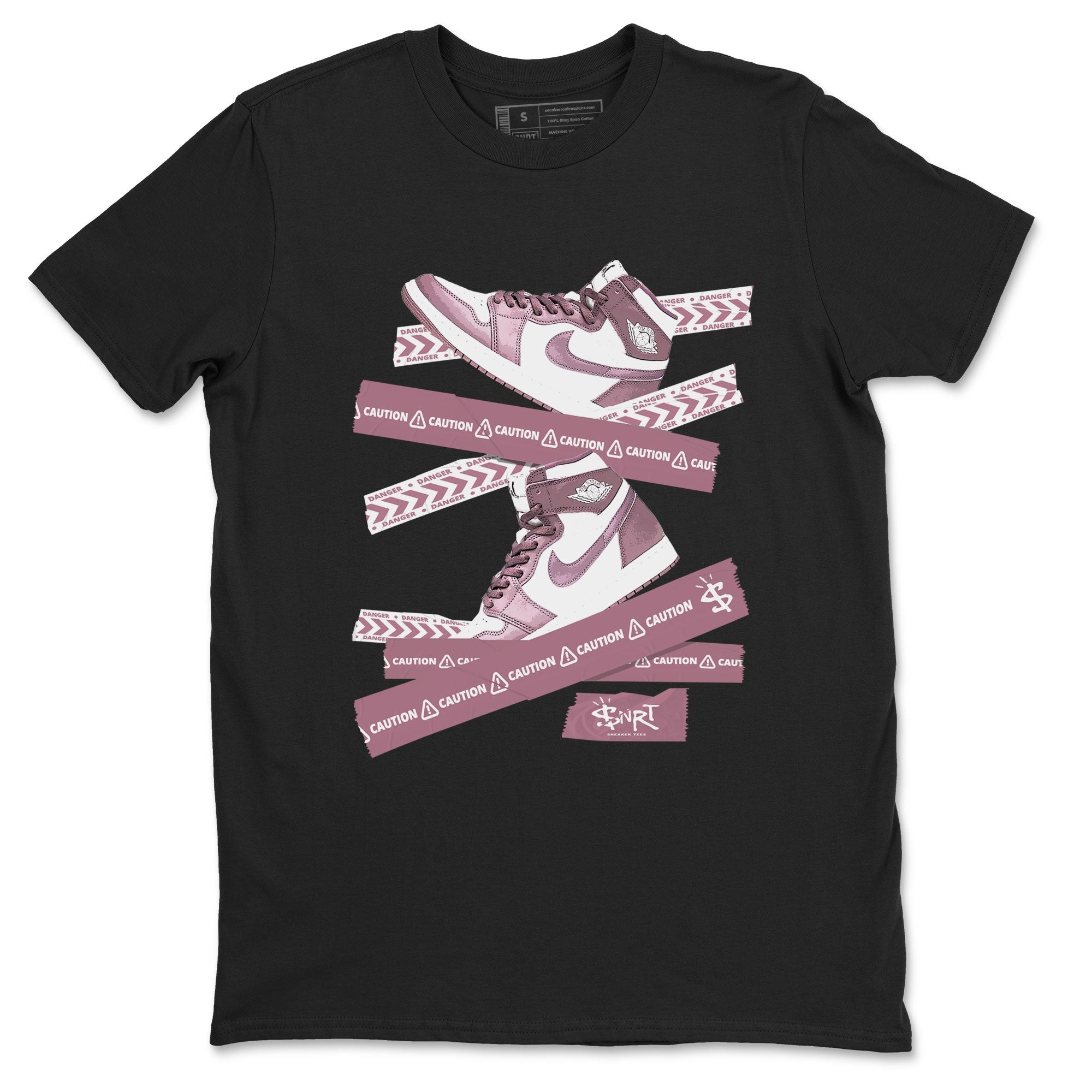 Caution Tape snkmatch Tee - Air Jordan 1 Mauve